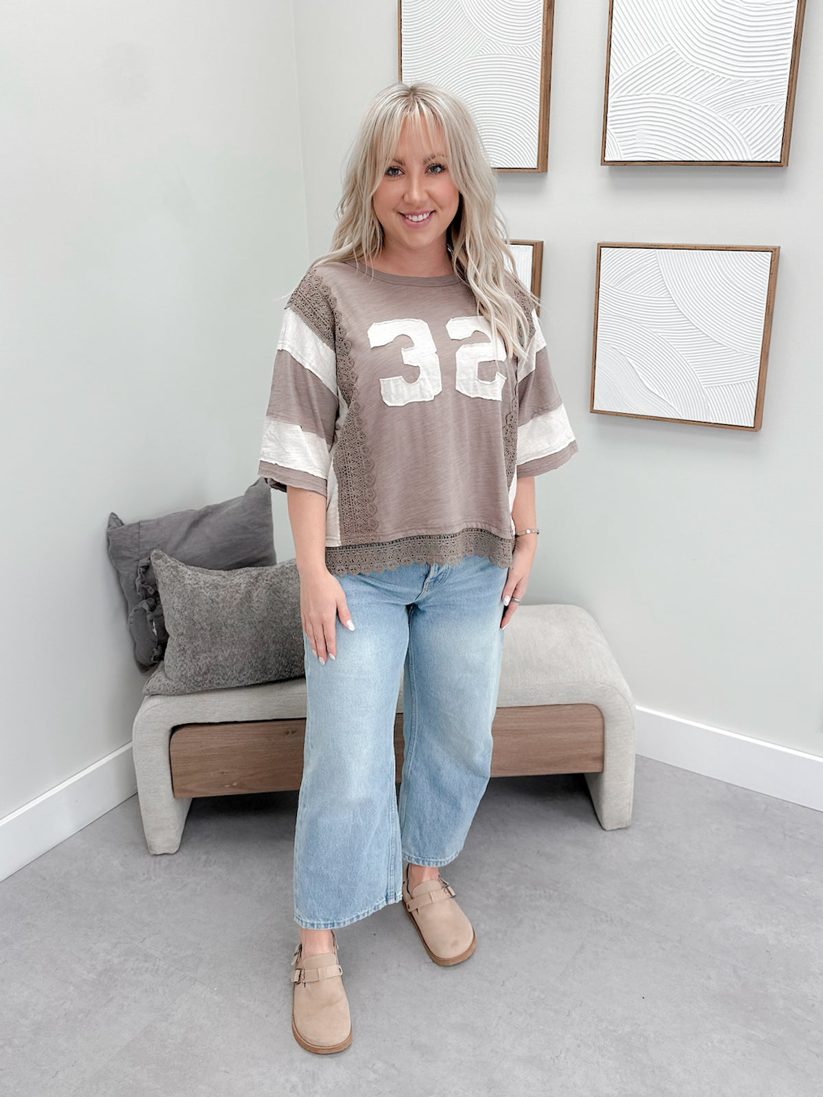 Lela Tee in Graphite