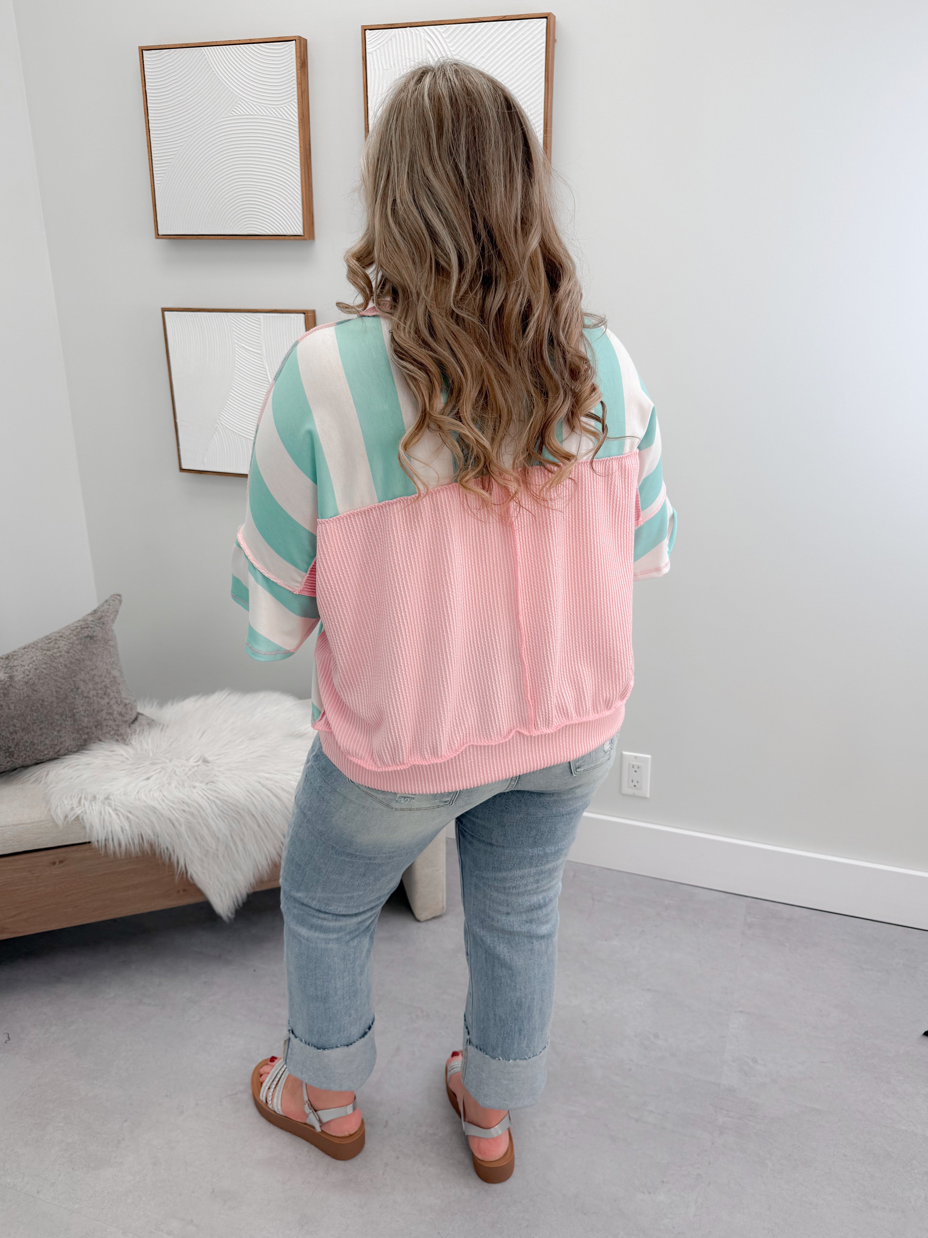 Clover Mixed Media Tee