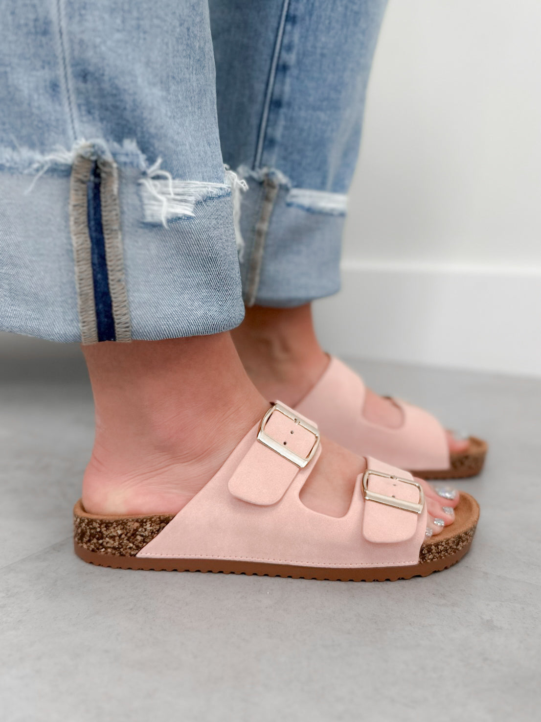 Jet Setter Sandal in Blush
