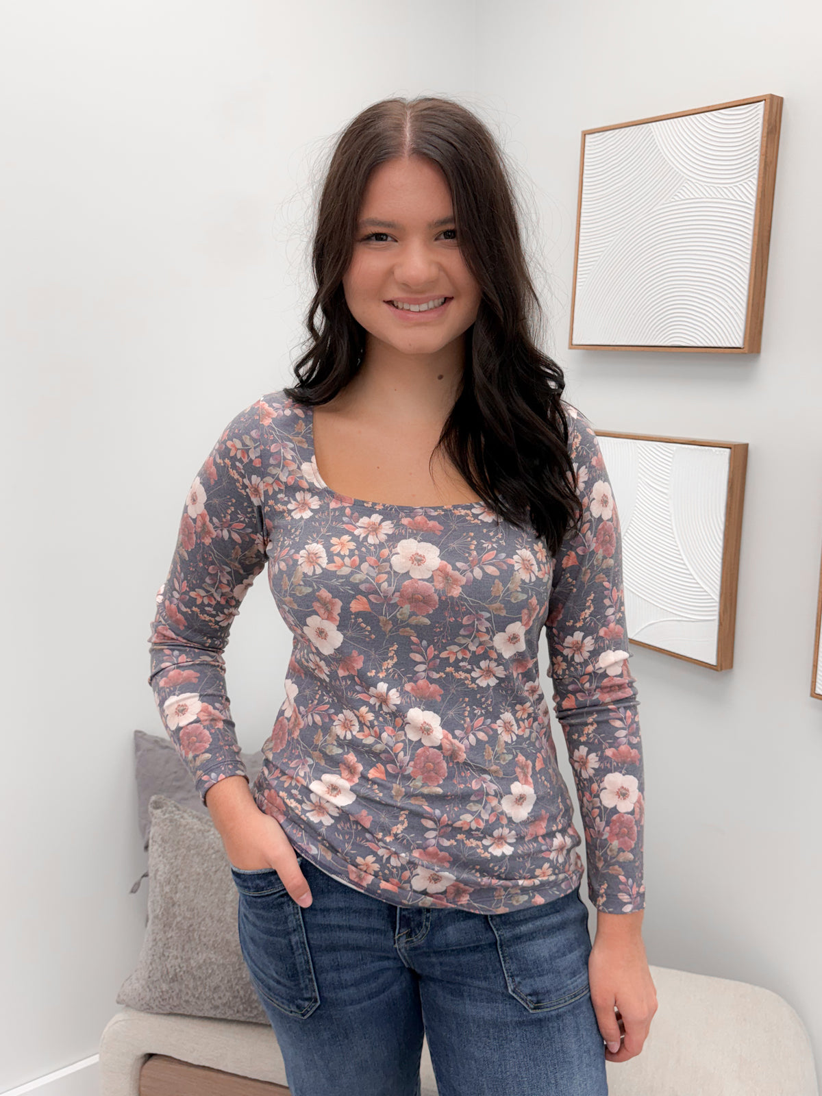 Alyssa Long Sleeve in Blushwood