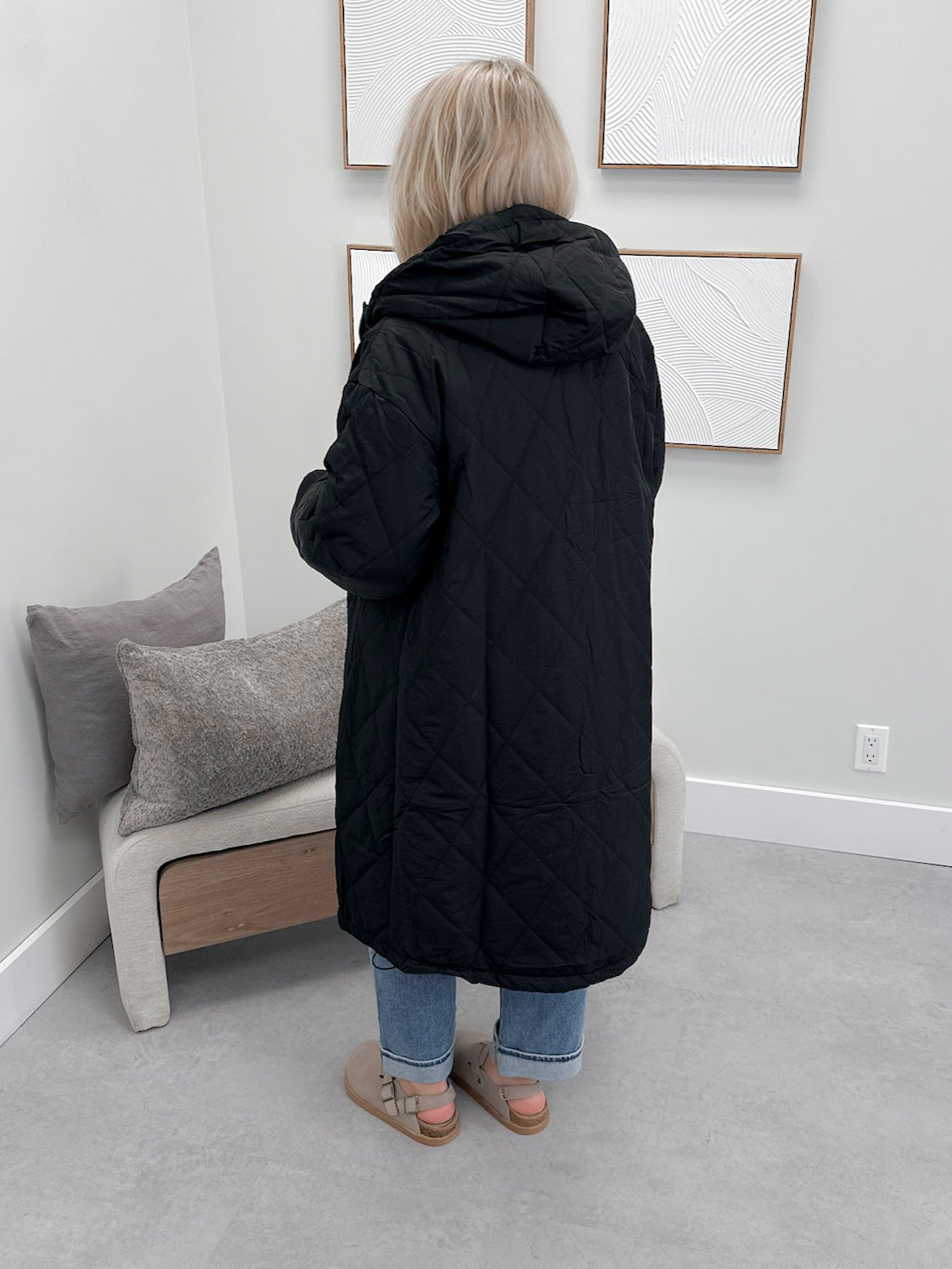 Meadow Quilted Jacket in Black