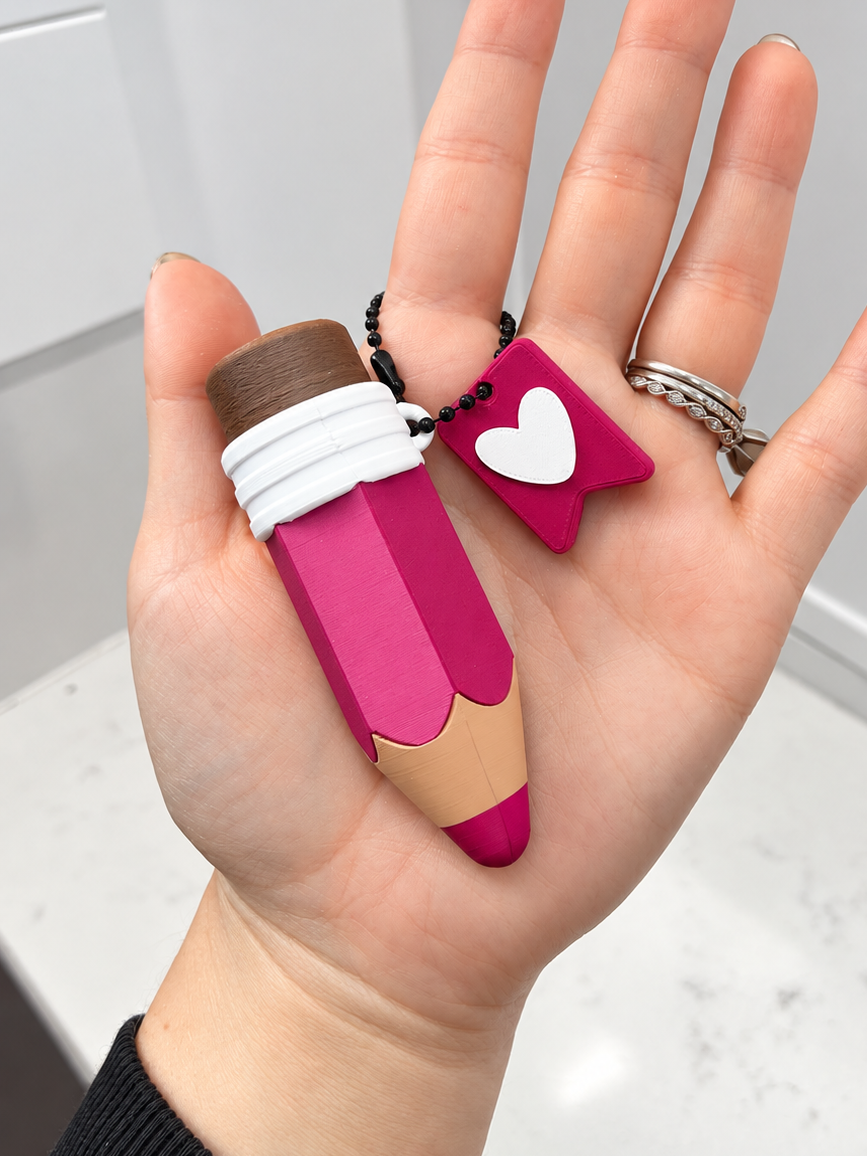 Pencil Clicker Keychain