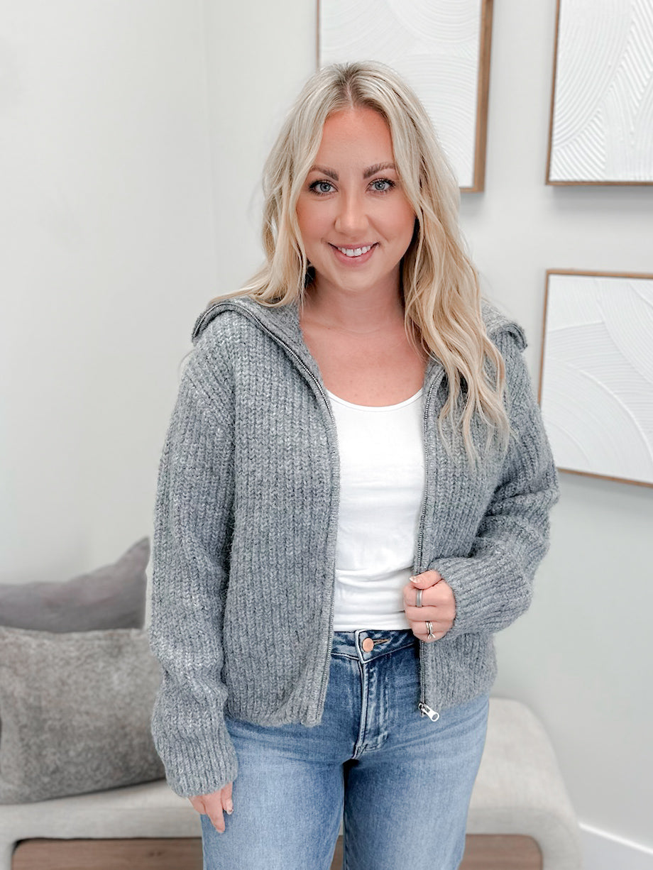 Asha Coatigan in Grey