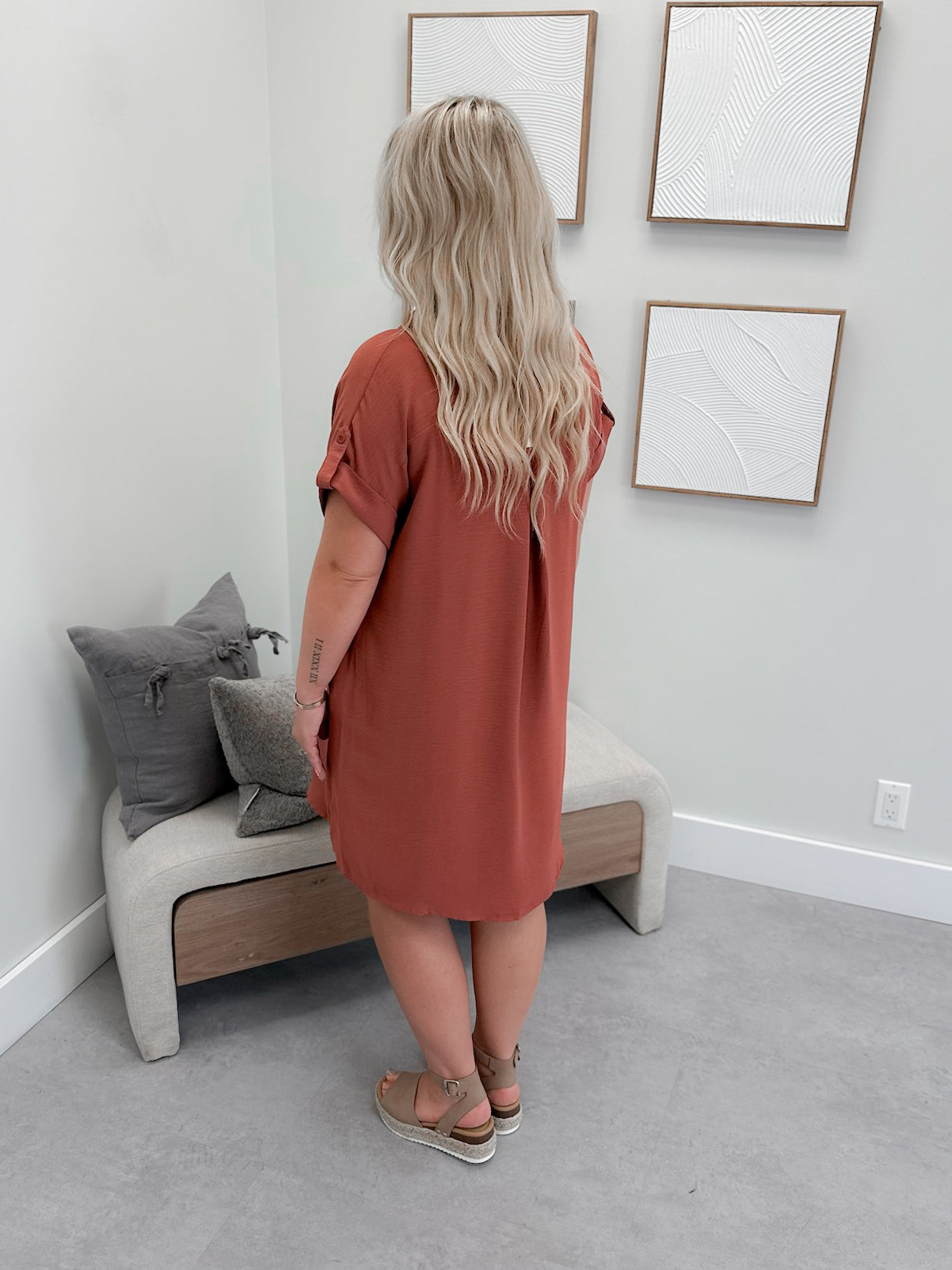 Hayes Dress in Cinnamon
