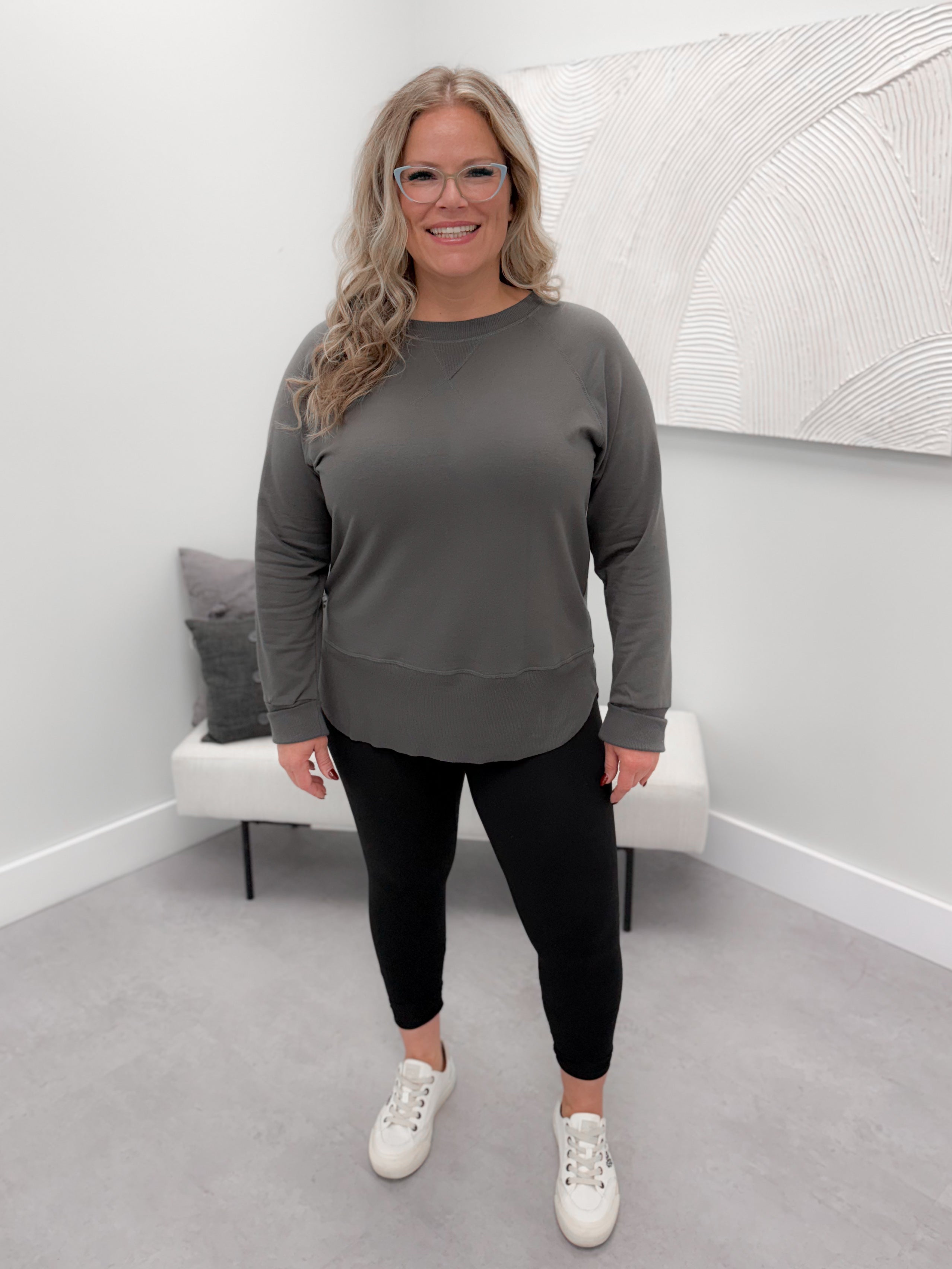 707 Long Sleeve in Iron by Twenty Nine The Label