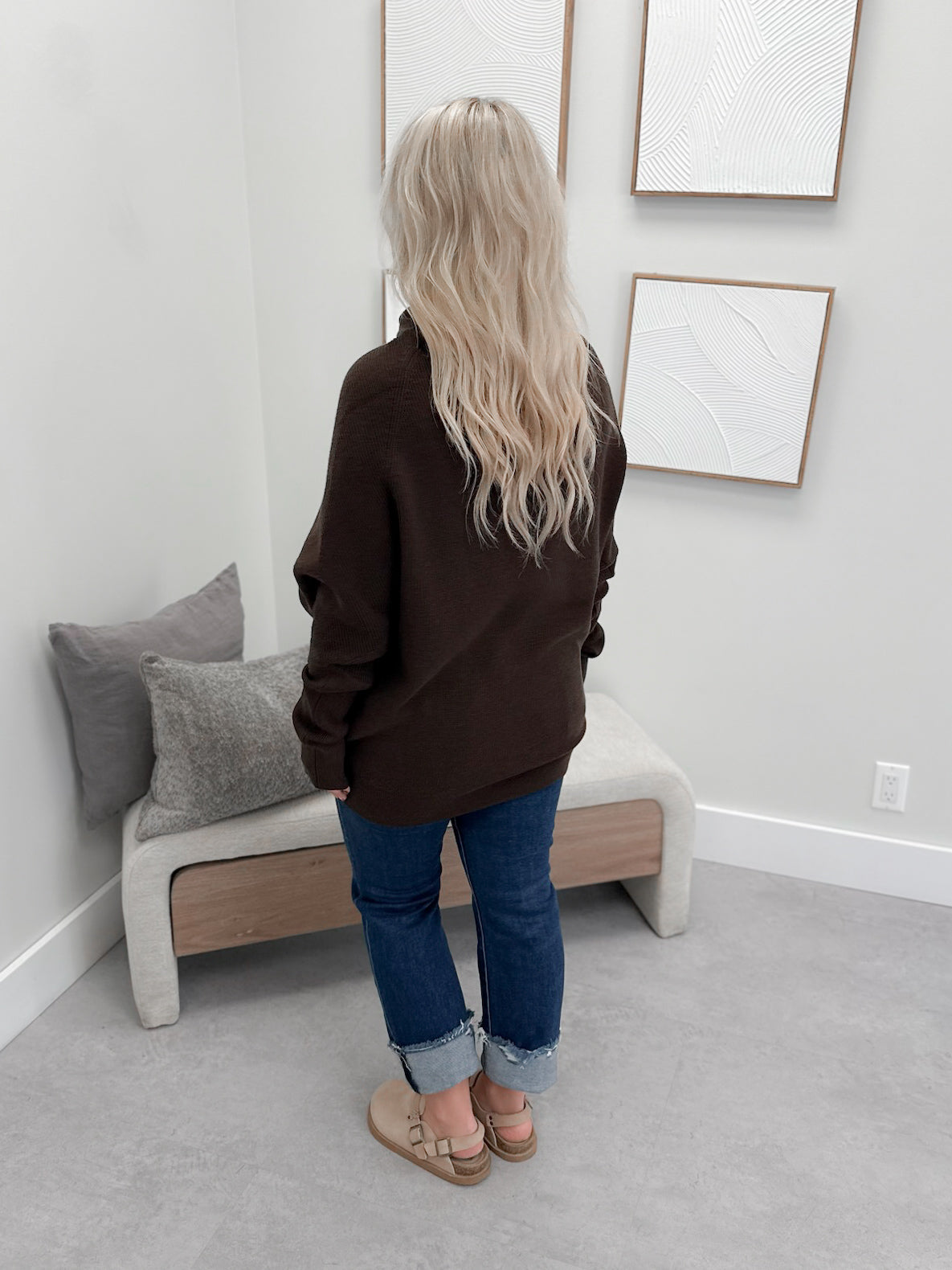 1129 Sweater in Espresso by Twenty Nine The Label