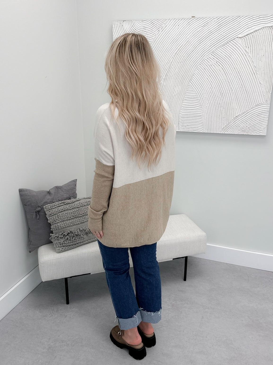 229 Pocket Sweater in Oat Mix by Twenty Nine The Label