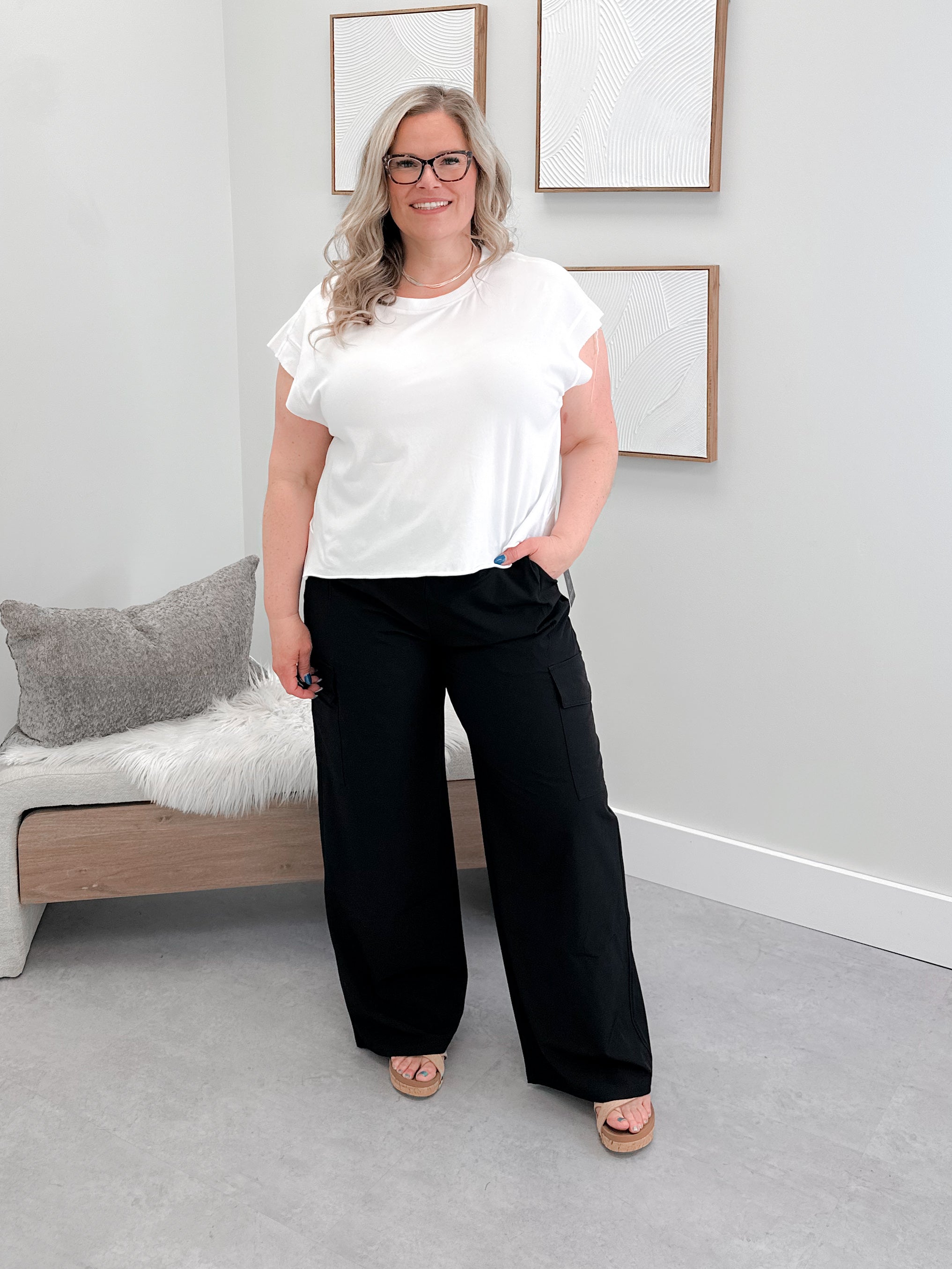 Leesha Tee in Cloud - L/O Small