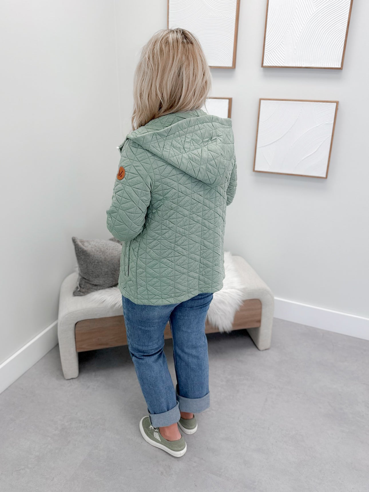 Veda Fullzip Hoodie in Sage