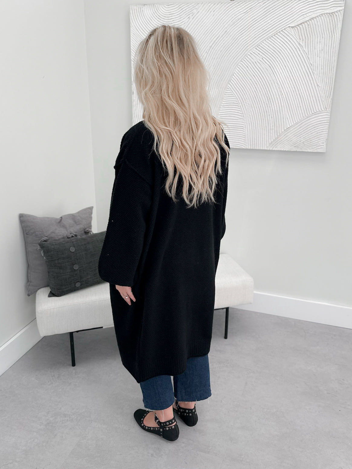 Leta Cardigan in Black - Small