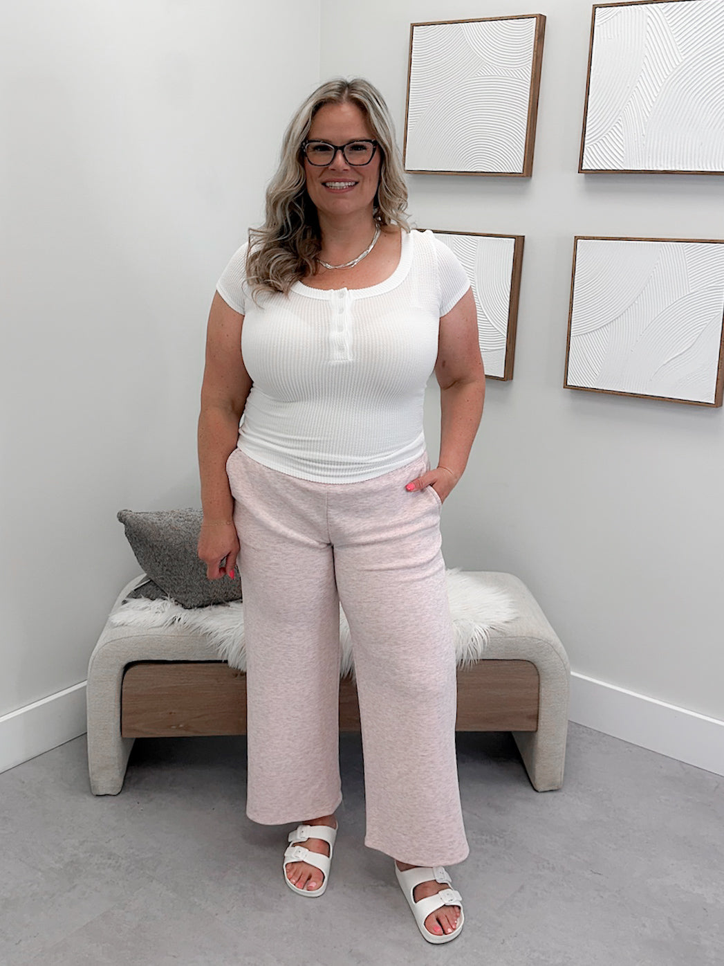 Tiffany Wave Tee in Cloud