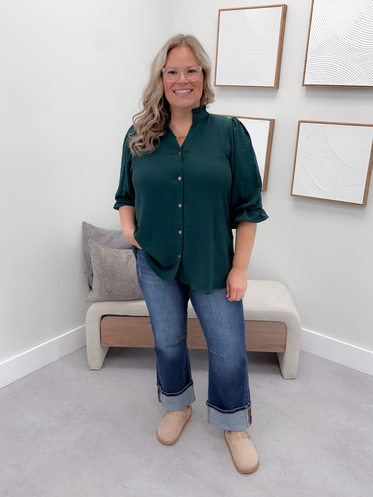 Blaire Blouse in Green