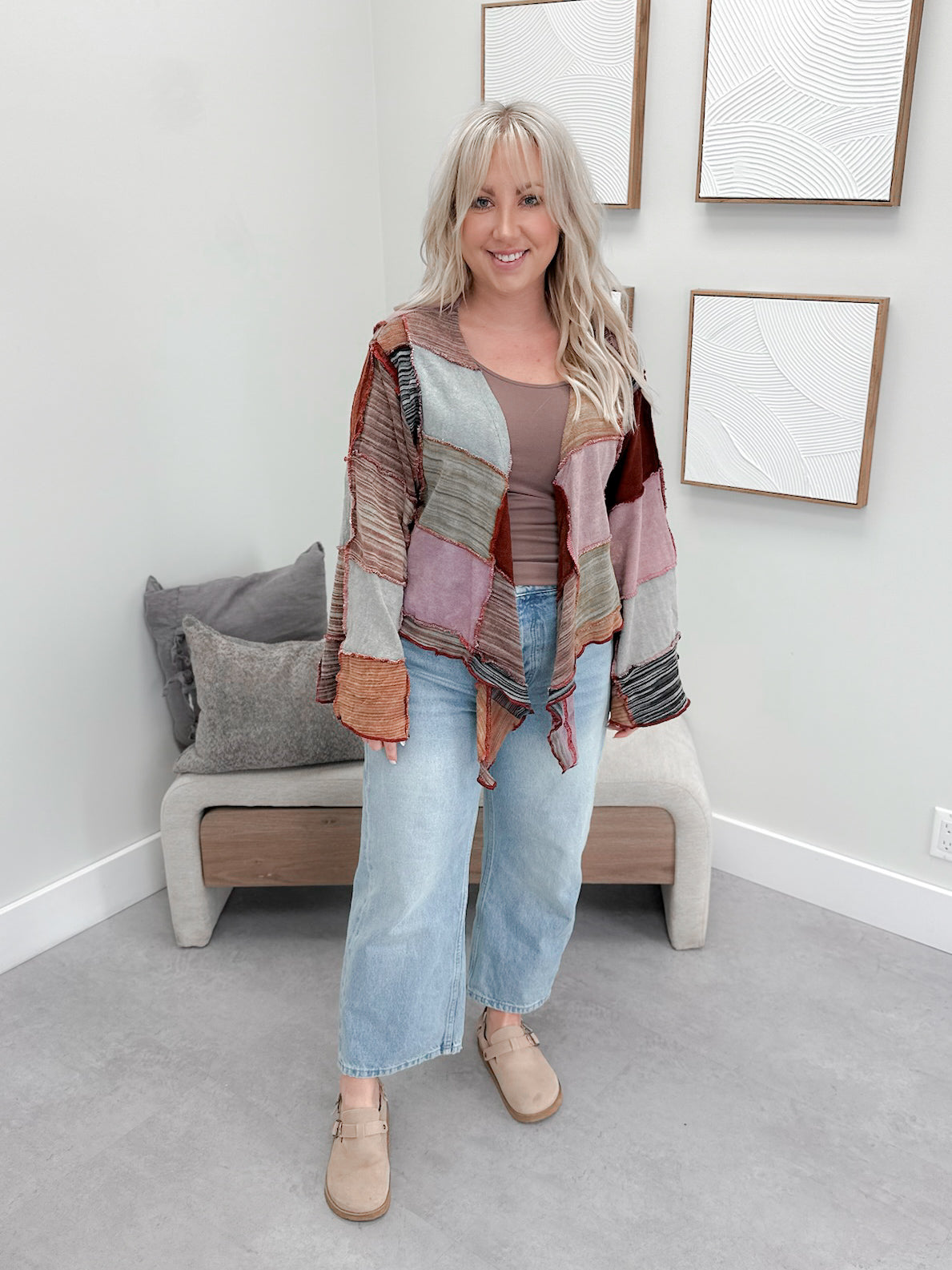 Yael Cardigan in Patchwork by Pol