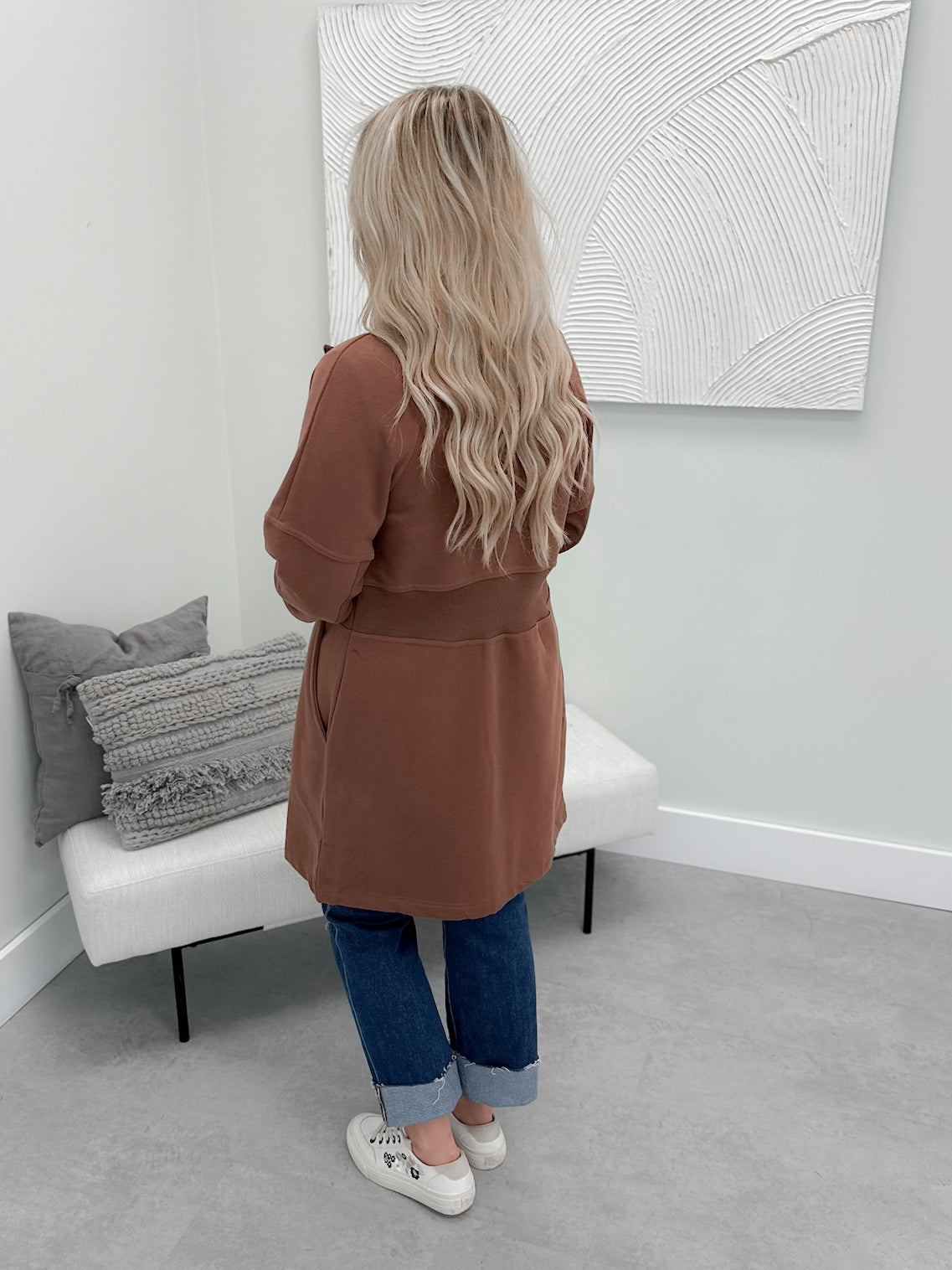 Eliana Coatigan in Brown - Small