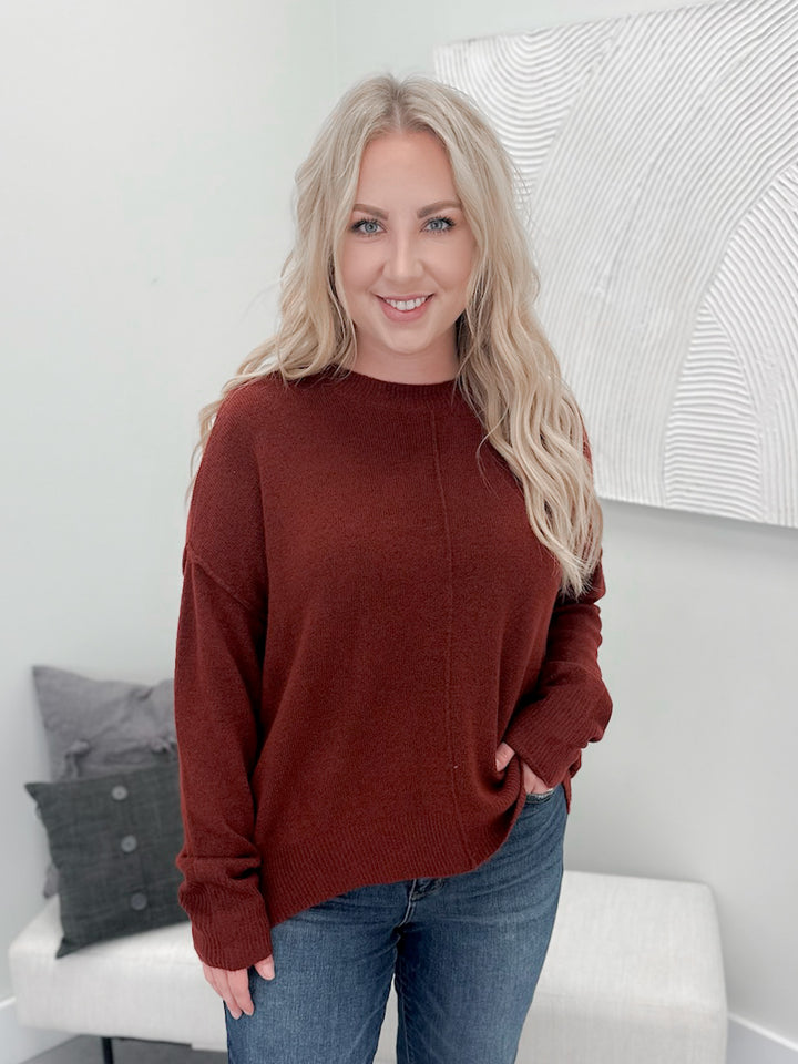 Cricket Sweater in Burgundy