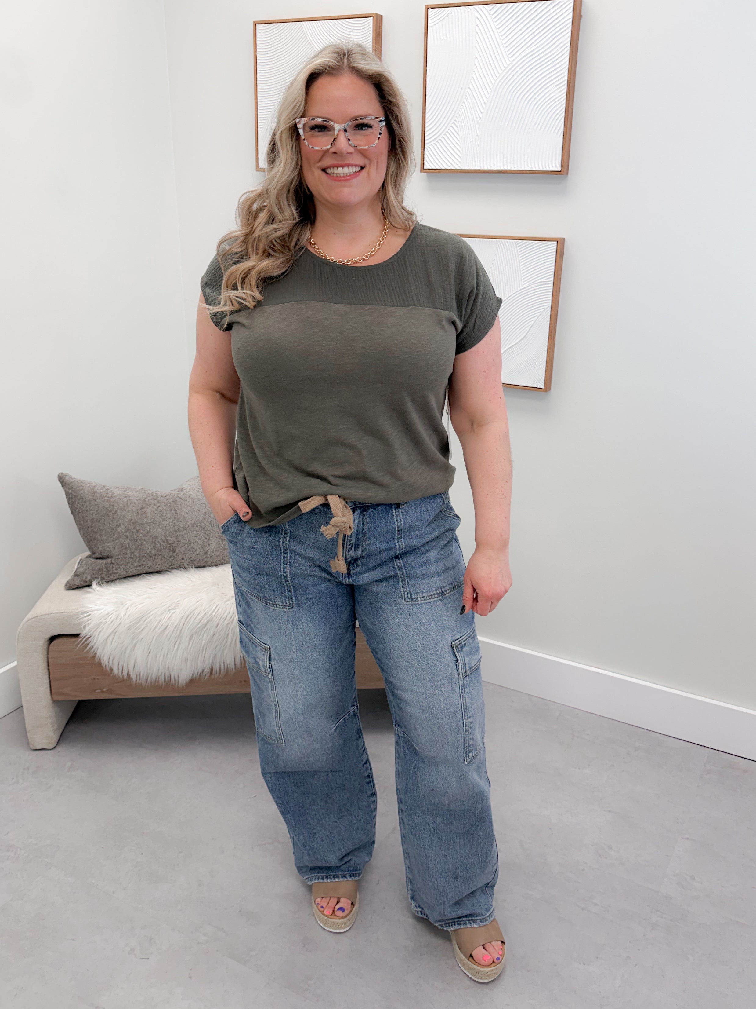 Cypress Tee in Olive