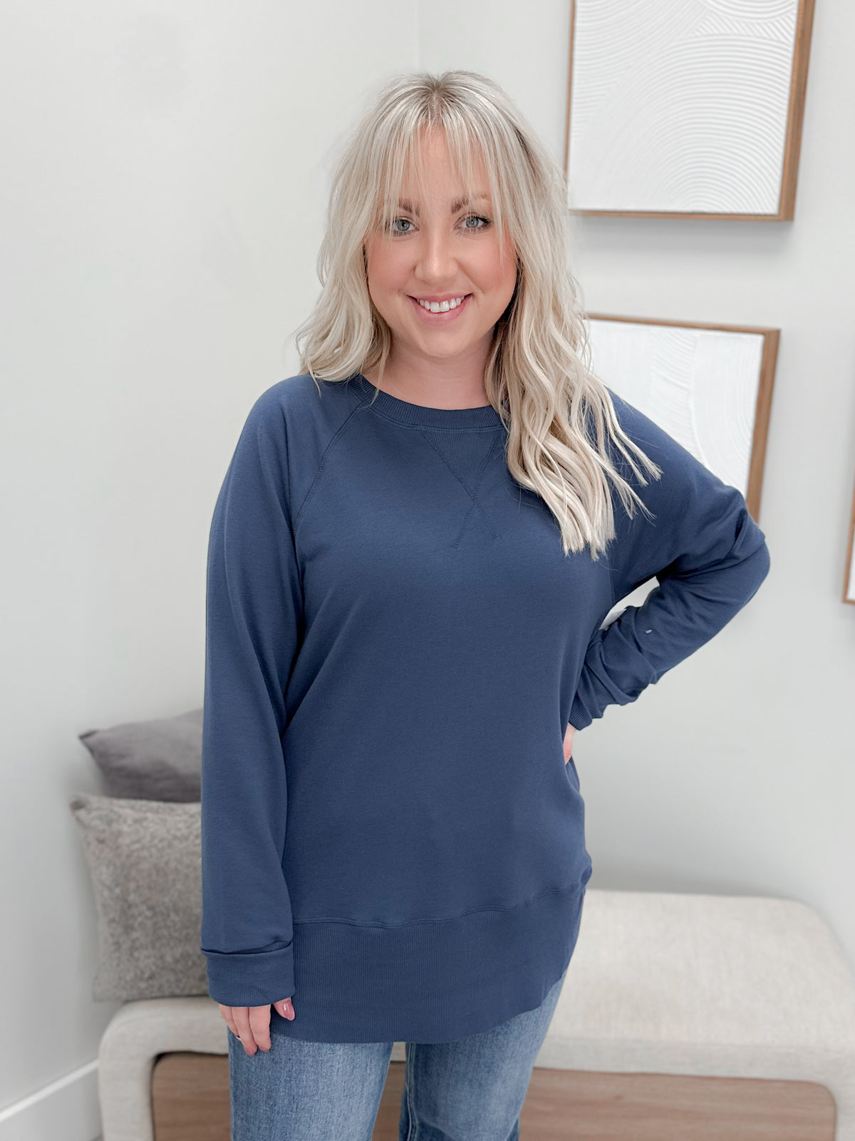 707 Long Sleeve in Dark Waters by Twenty Nine The Label