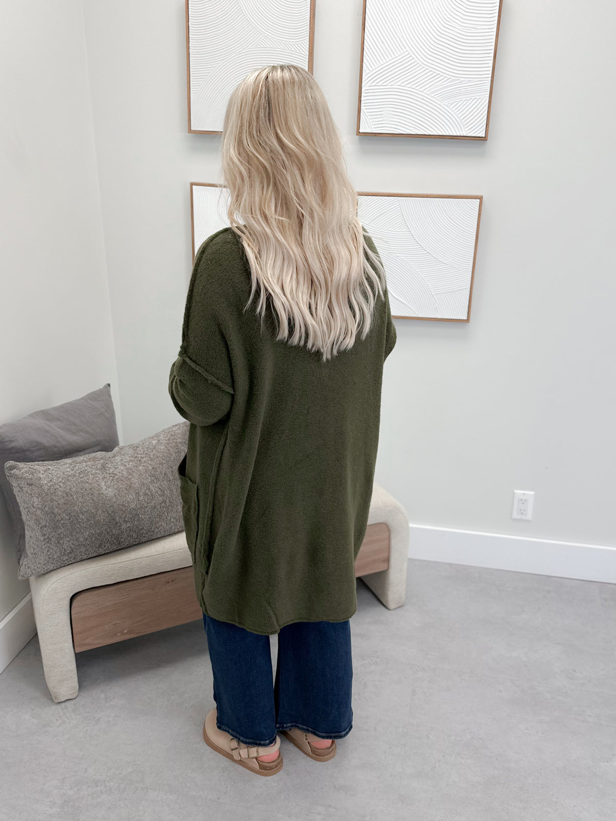 Rosemary Cardigan in Olive