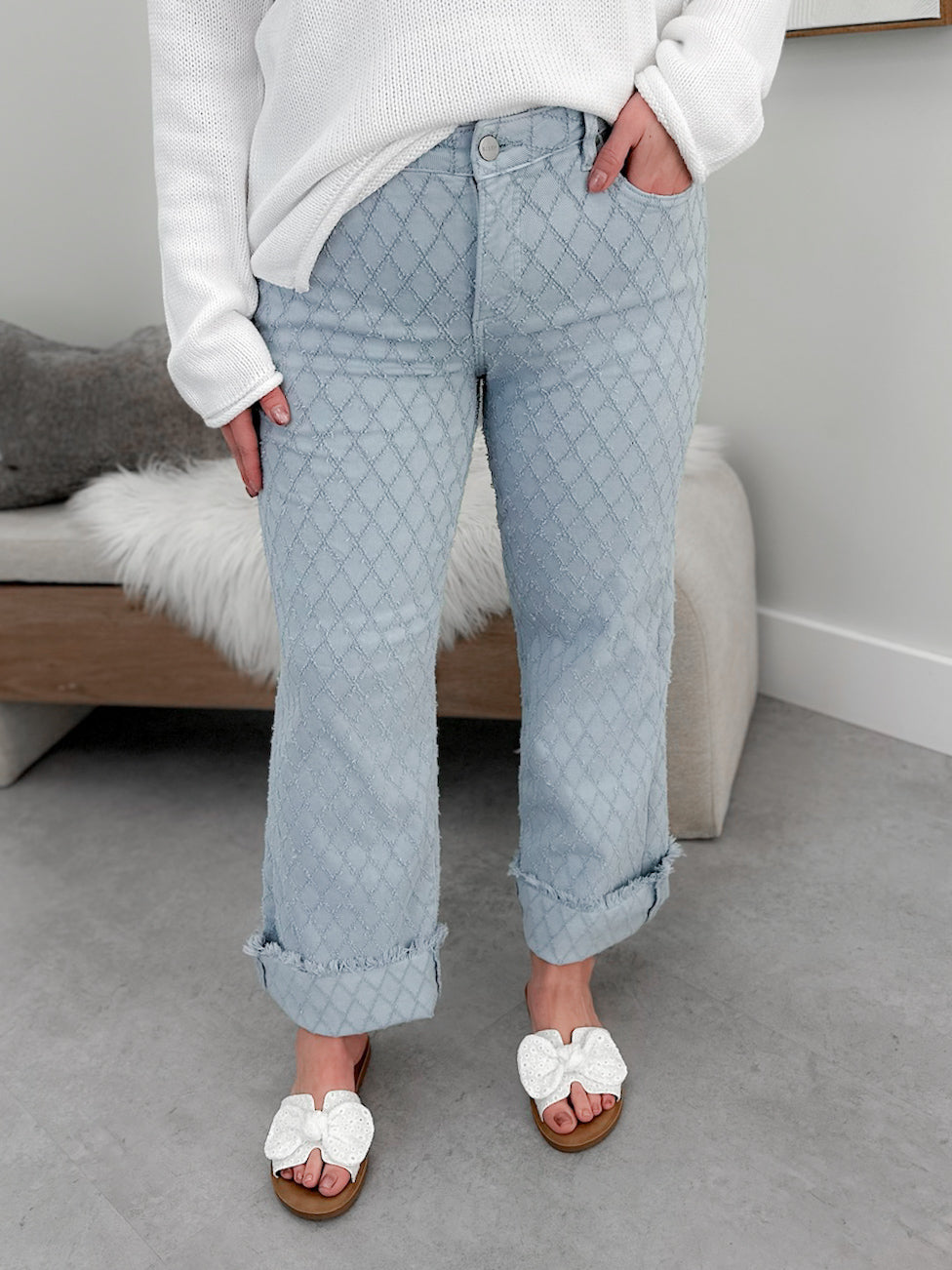 Itzel Tummy Control Jeans in Blue by Risen