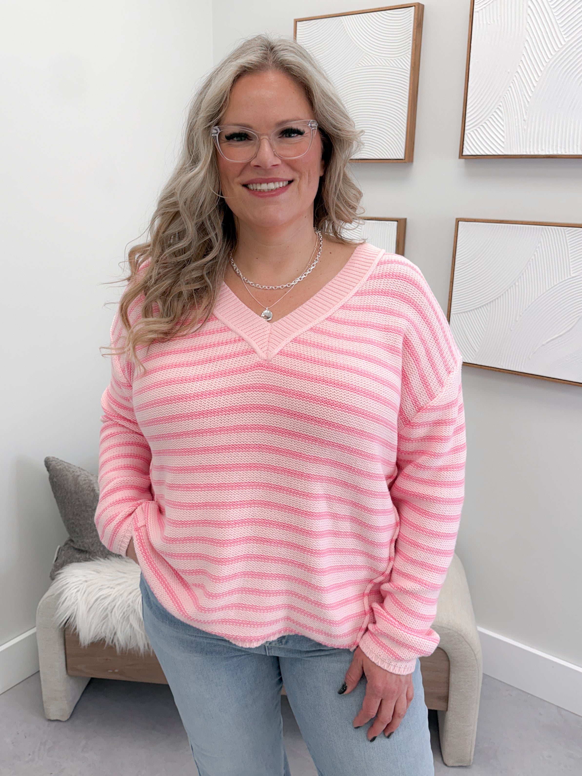 Cordelia Sweater in Pink