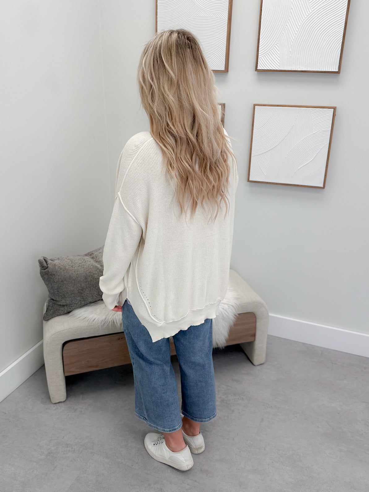 Cybil Cardigan in Vanilla