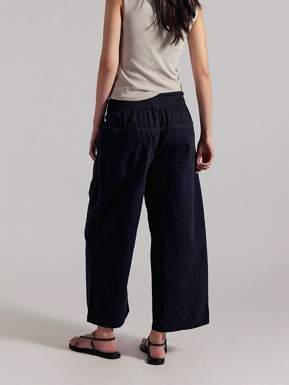 Easy Peasy Pull-On Jeans in Black by Free People