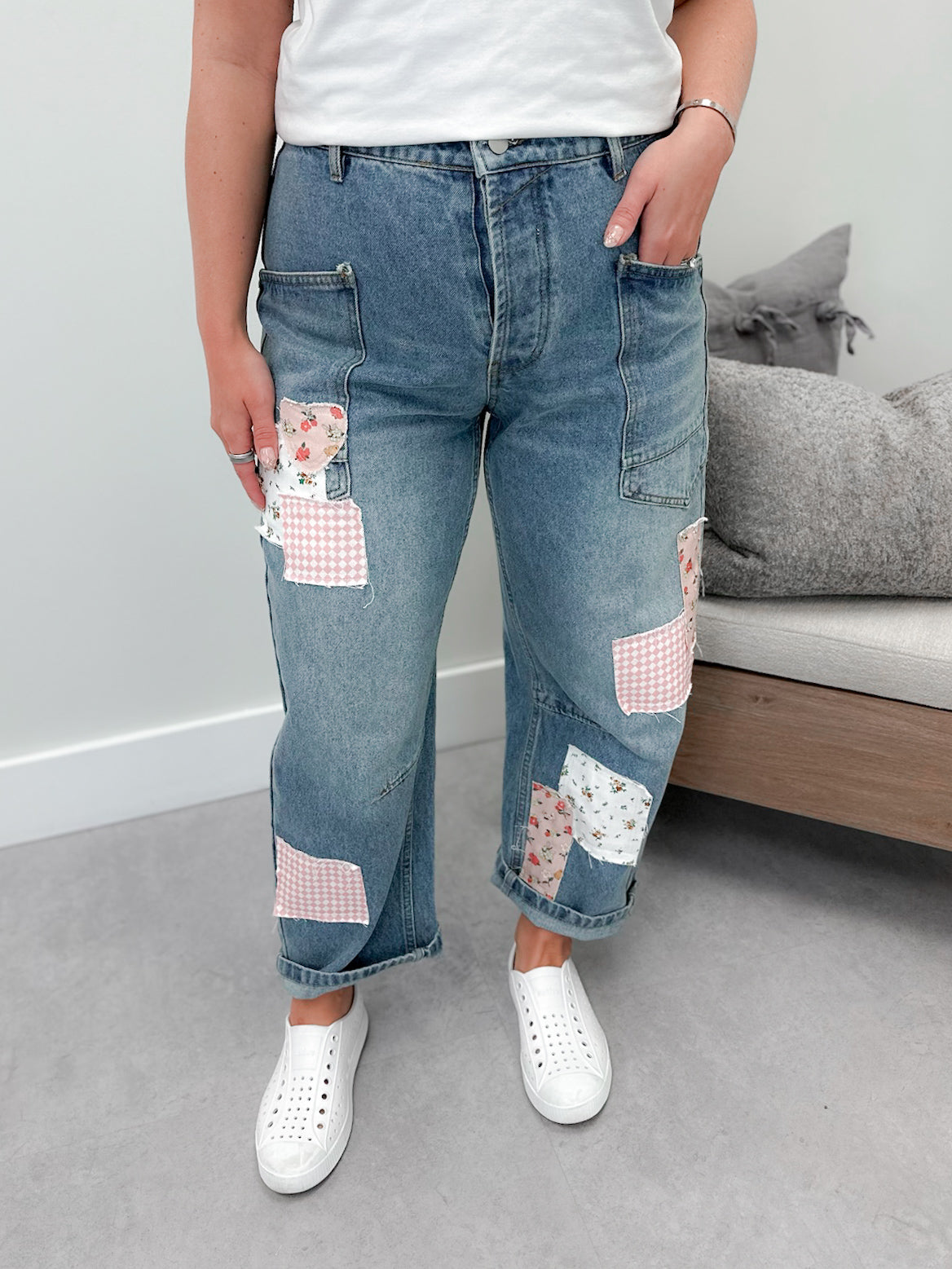 Patch Barrel Jeans