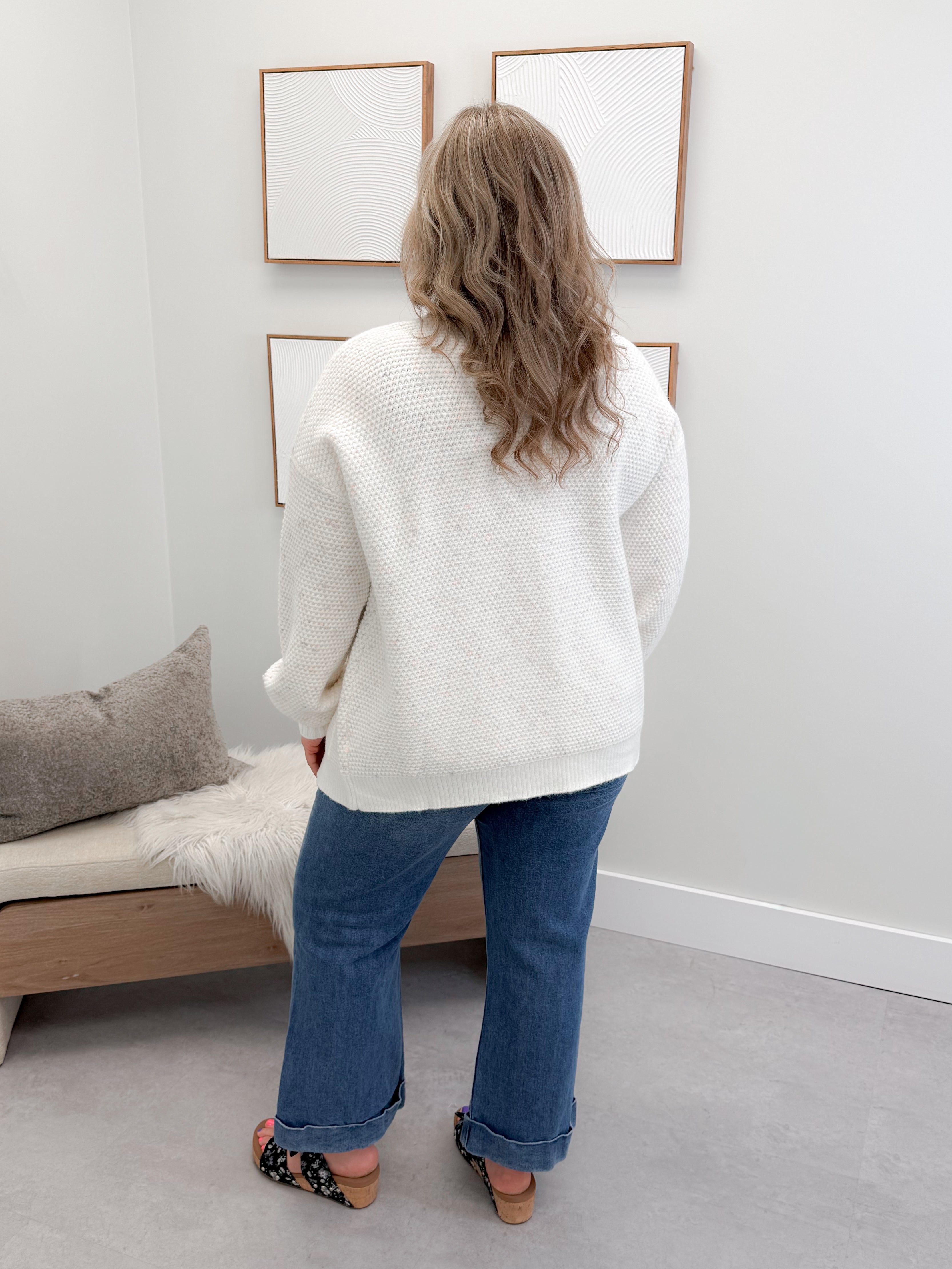 Abigail Cardigan in Cloud