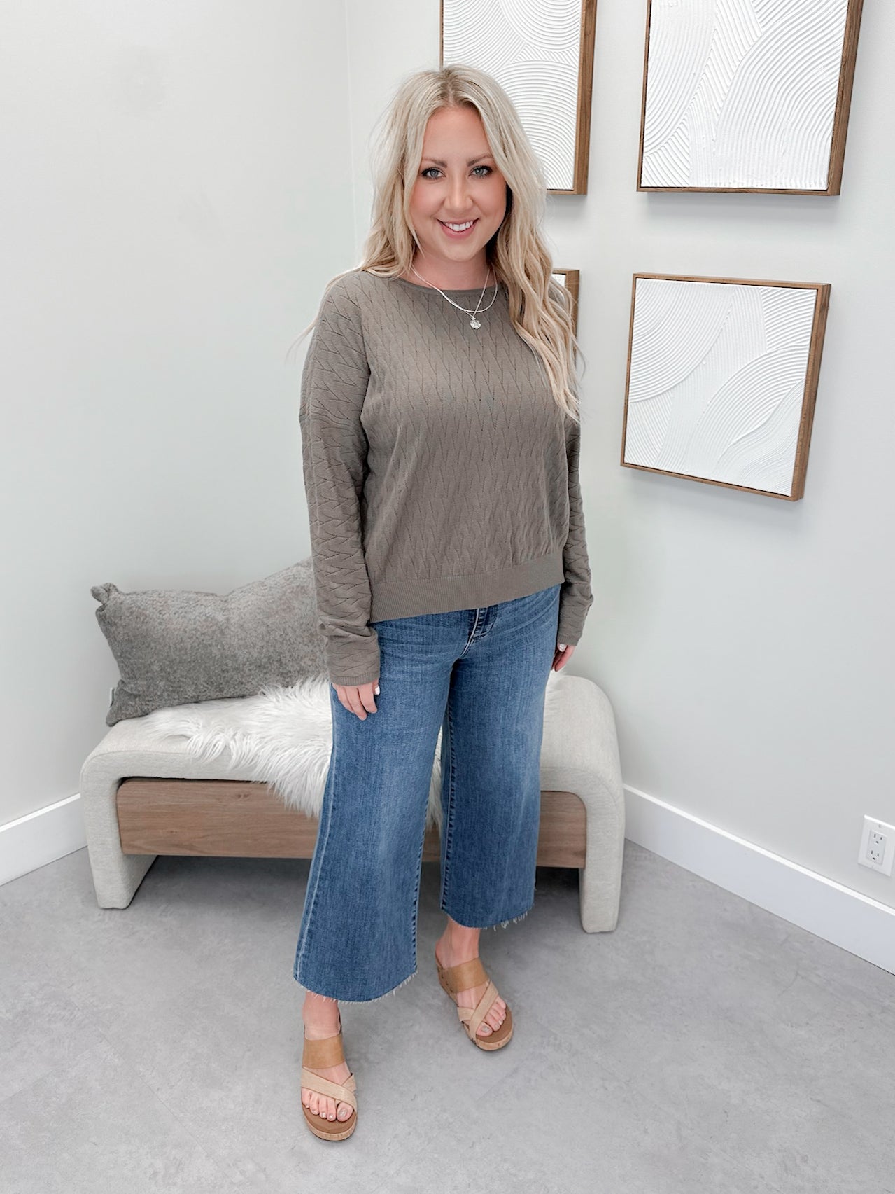 Penny Sweater in Olive