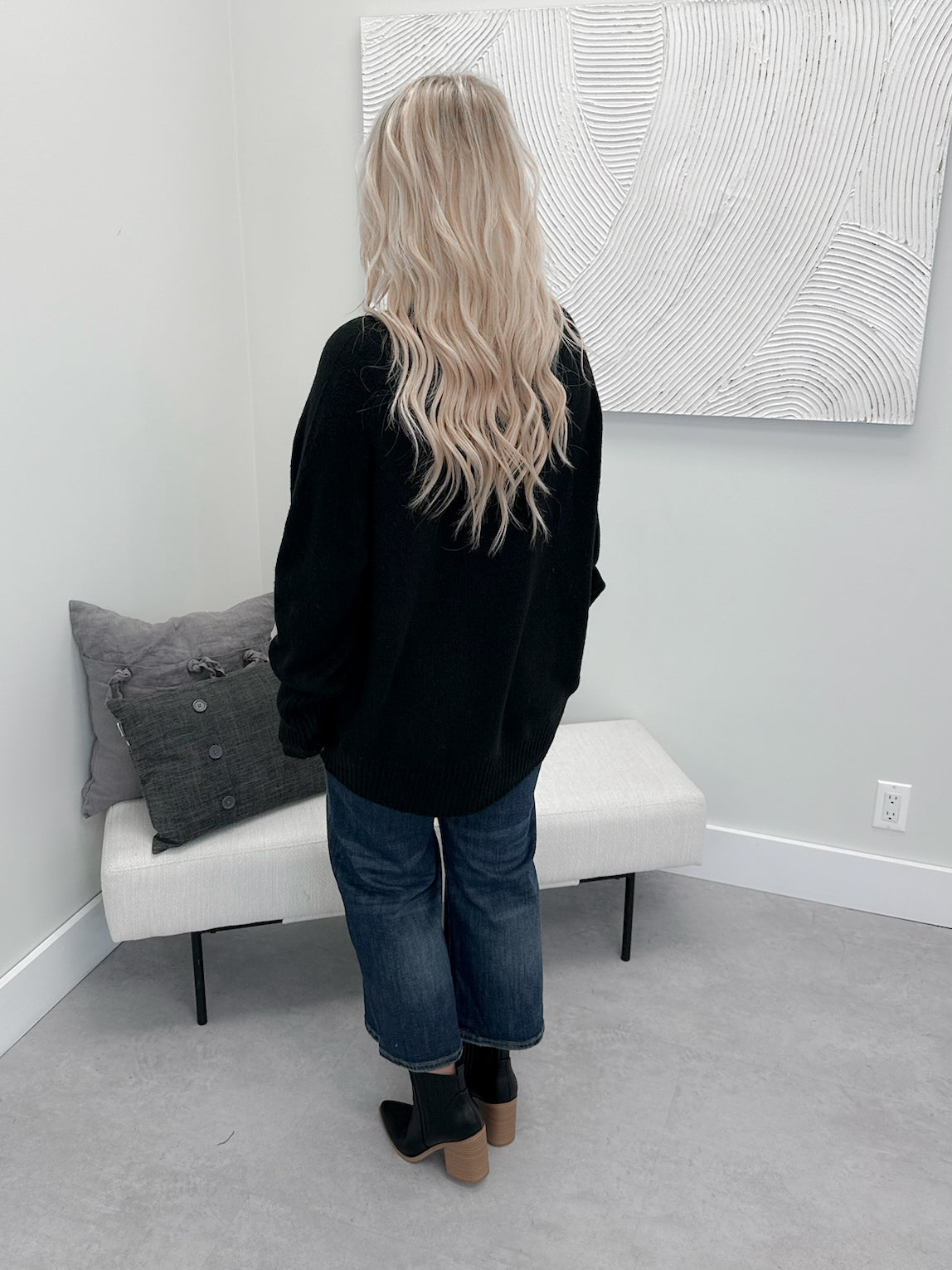 Titan Turtleneck Sweater in Black