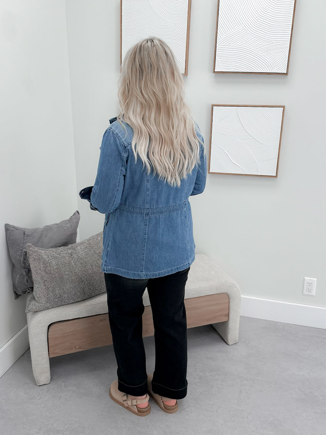 Utility Denim Jacket in Medium Wash
