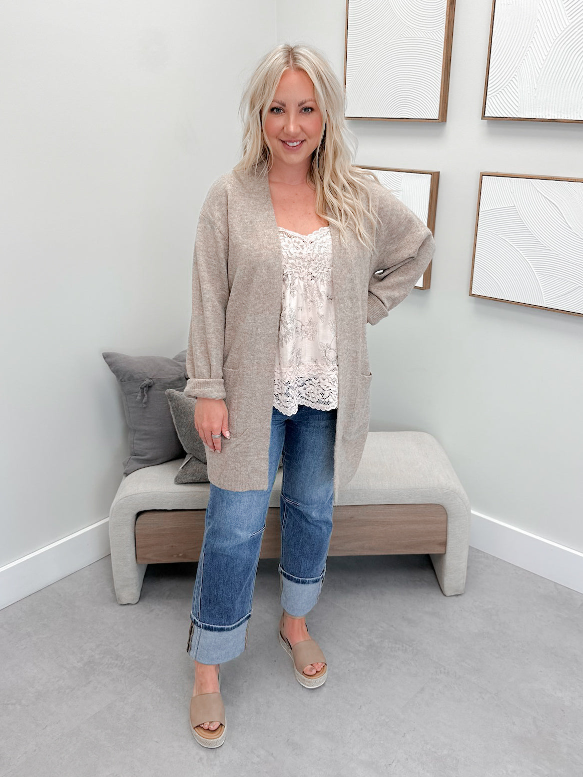 Tabitha Cardigan in Mocha
