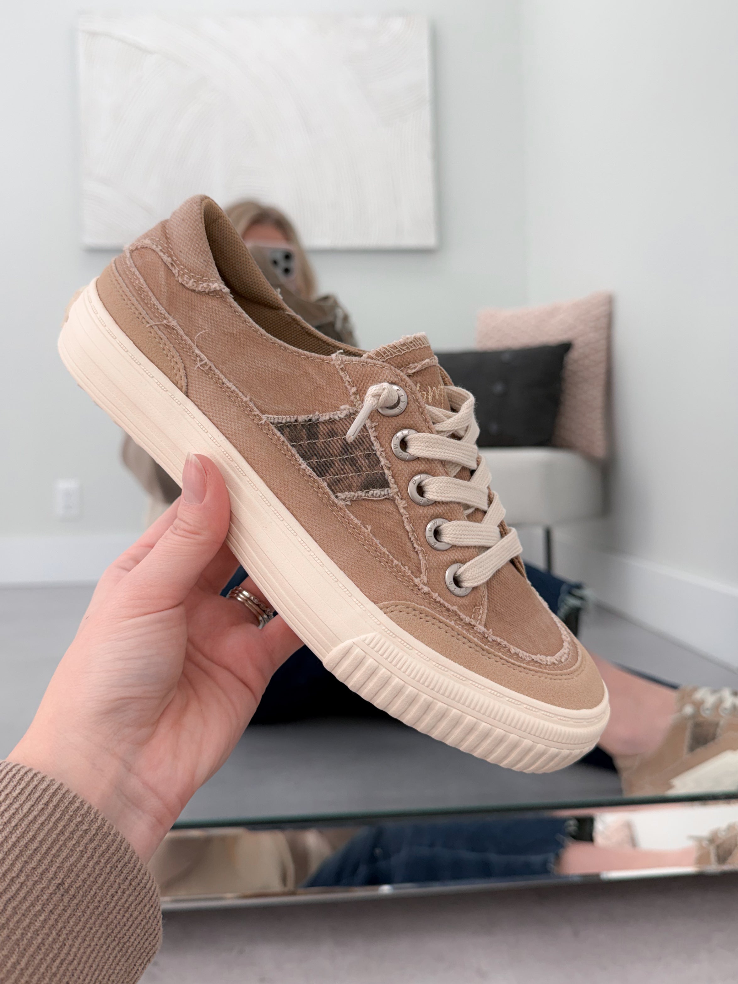 Alex Sneaker in Desert Khaki by Blowfish