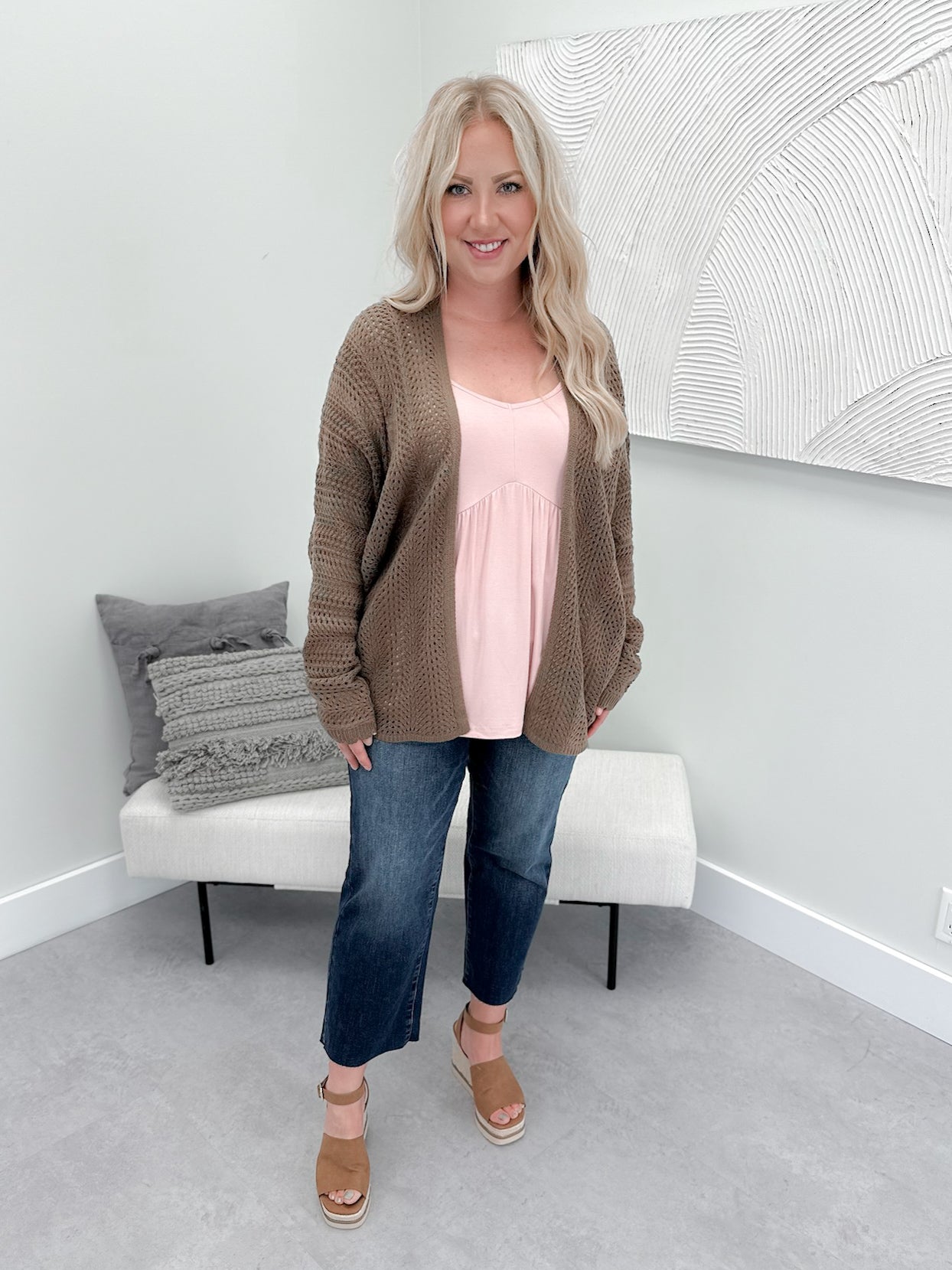 Zen Cardigan in Brown