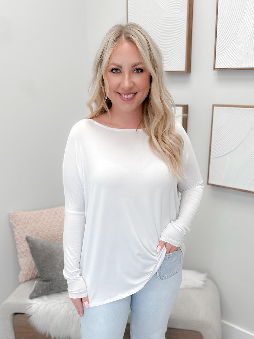 906 Long Sleeve by Twenty Nine The Label in White