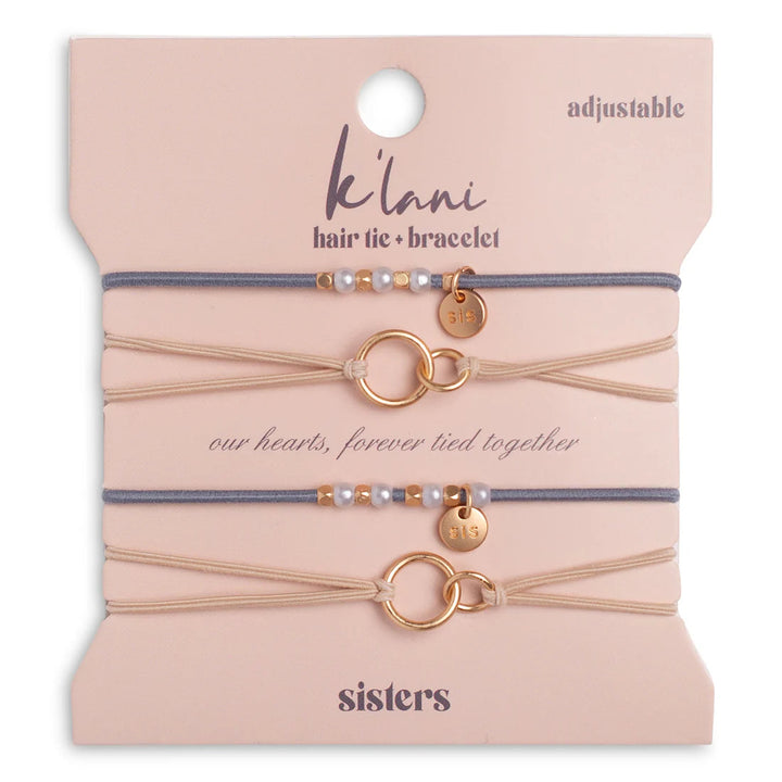 Sister Hair Tie Bracelet Set by K'lani