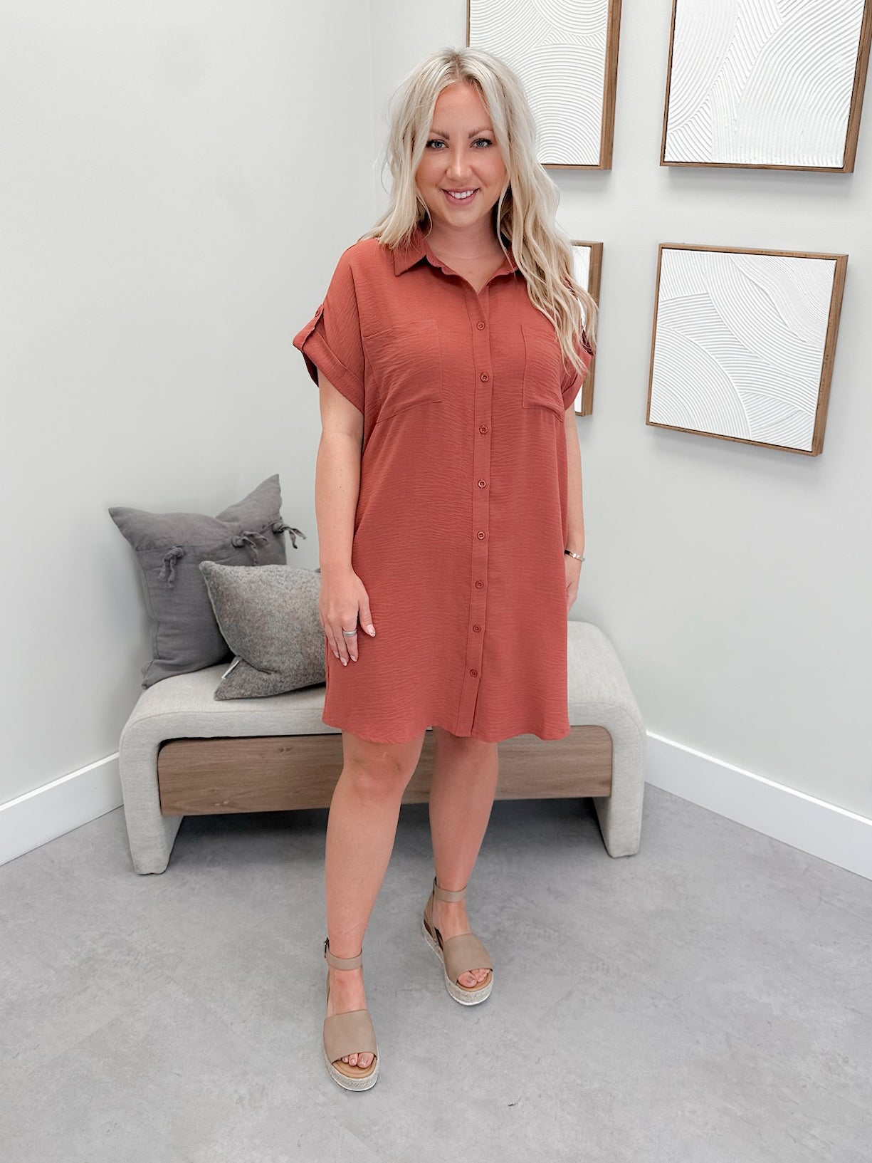 Hayes Dress in Cinnamon