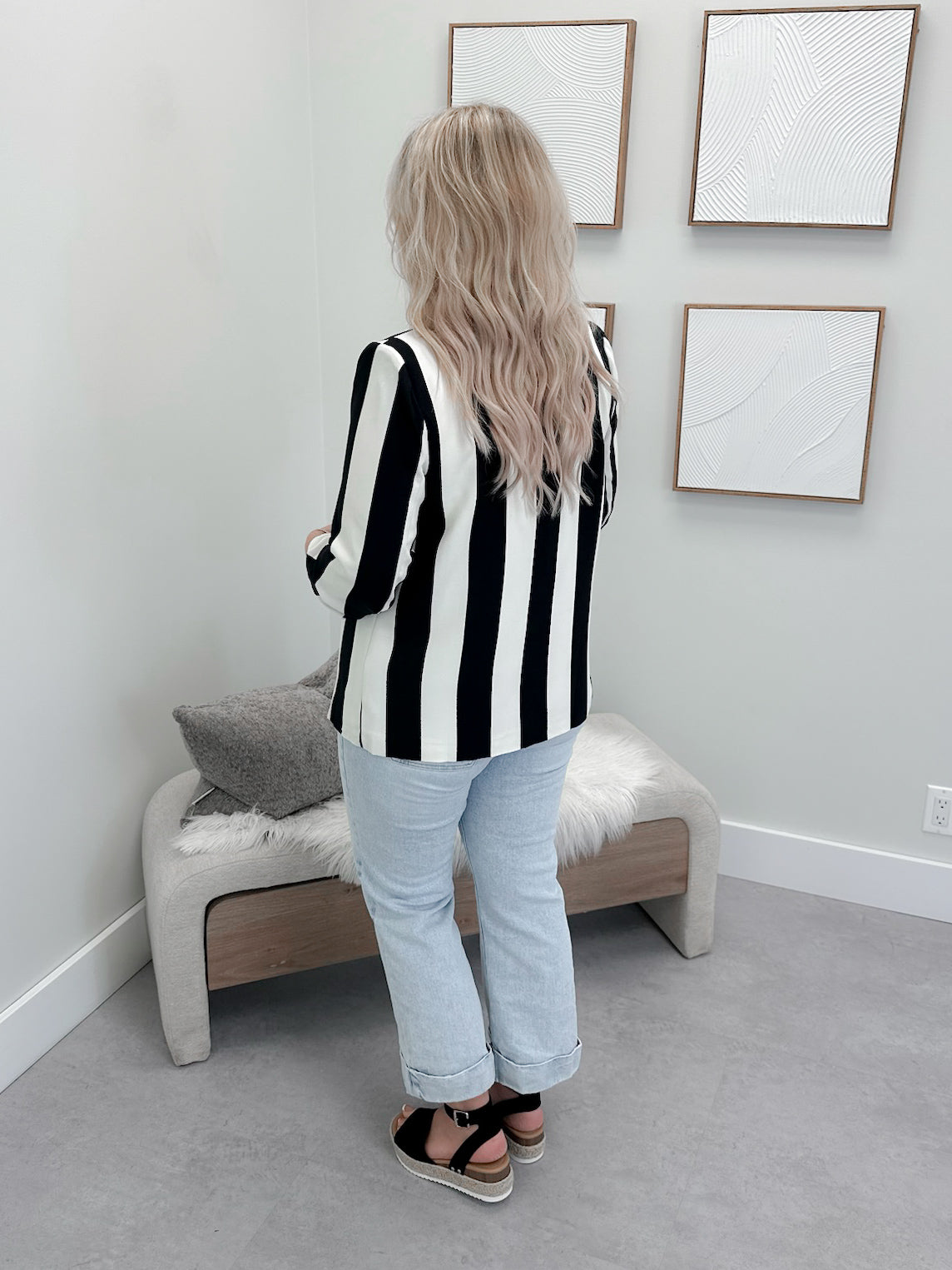 Frankie Blazer in Black Stripe