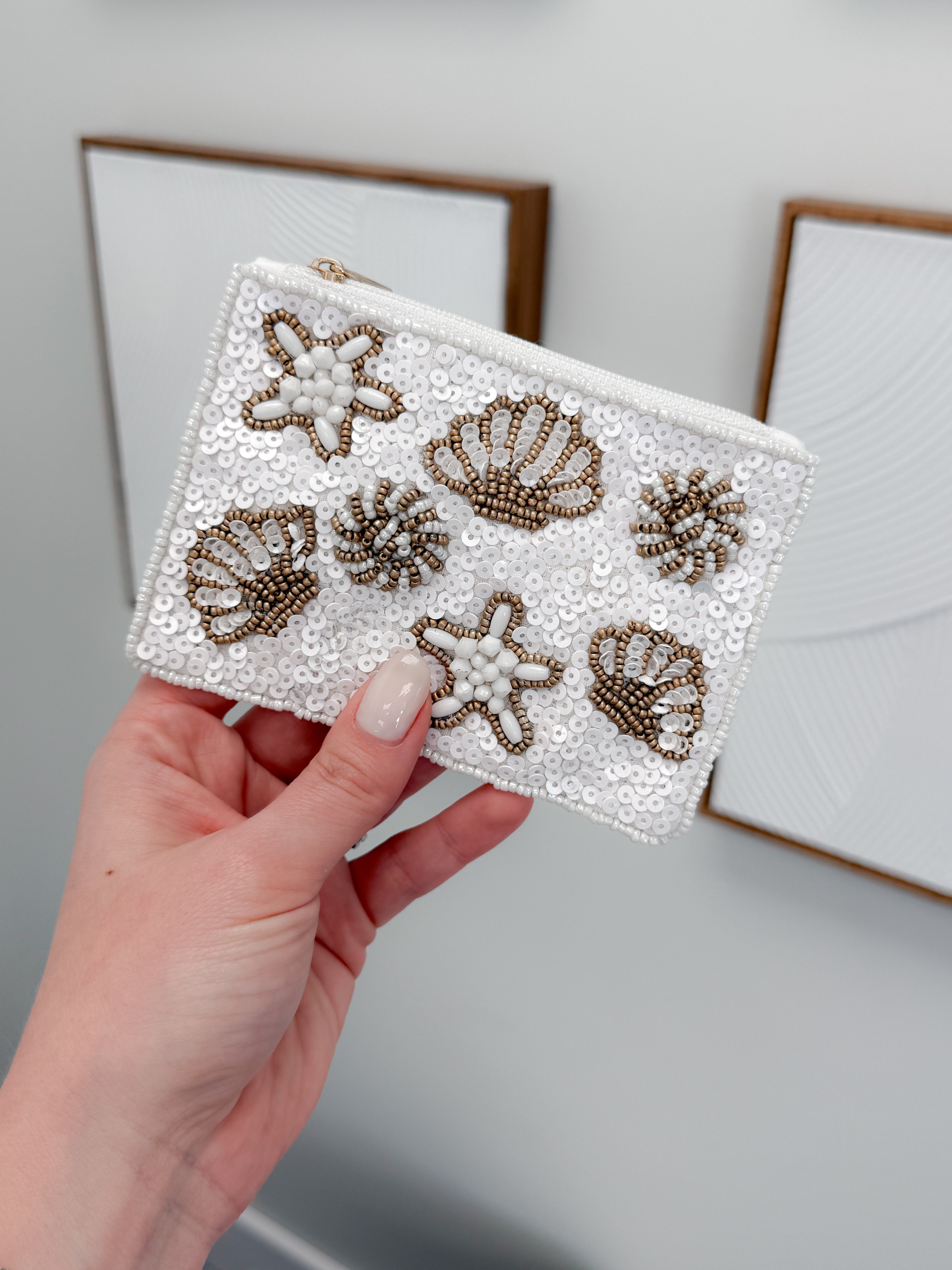 By The Sea Beaded Coin Purse