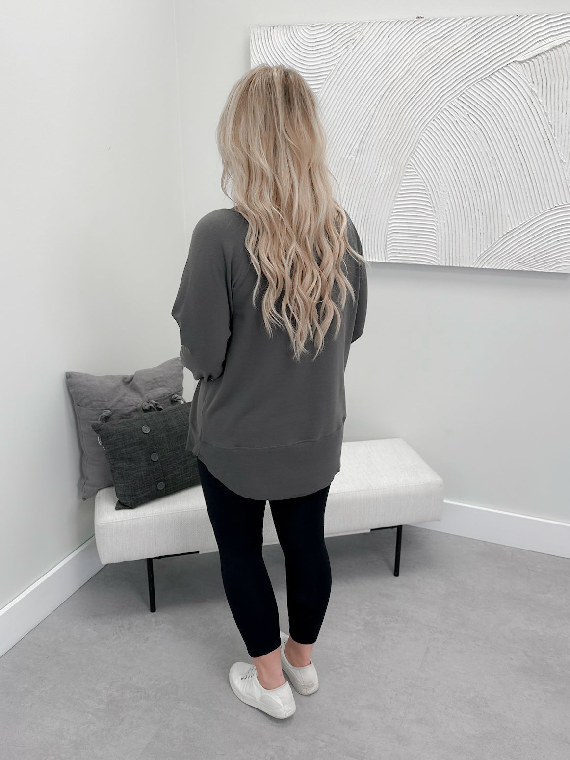 707 Long Sleeve in Iron by Twenty Nine The Label