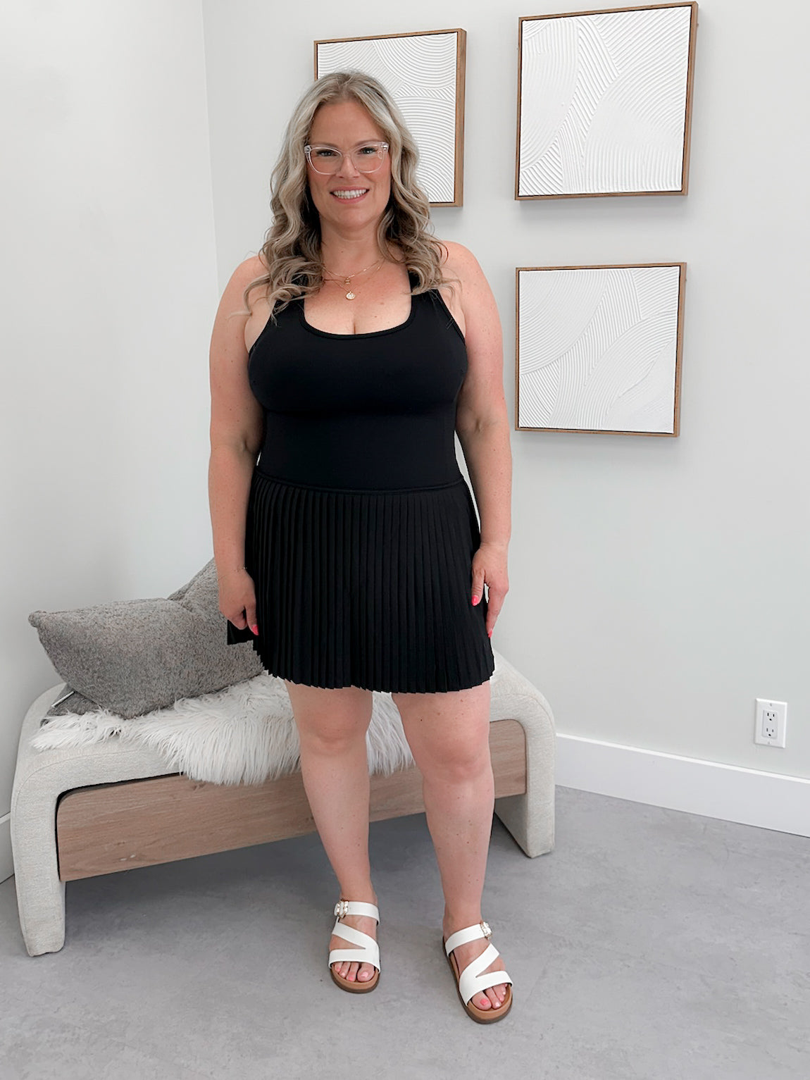 Wanderlust Skort Dress in Black