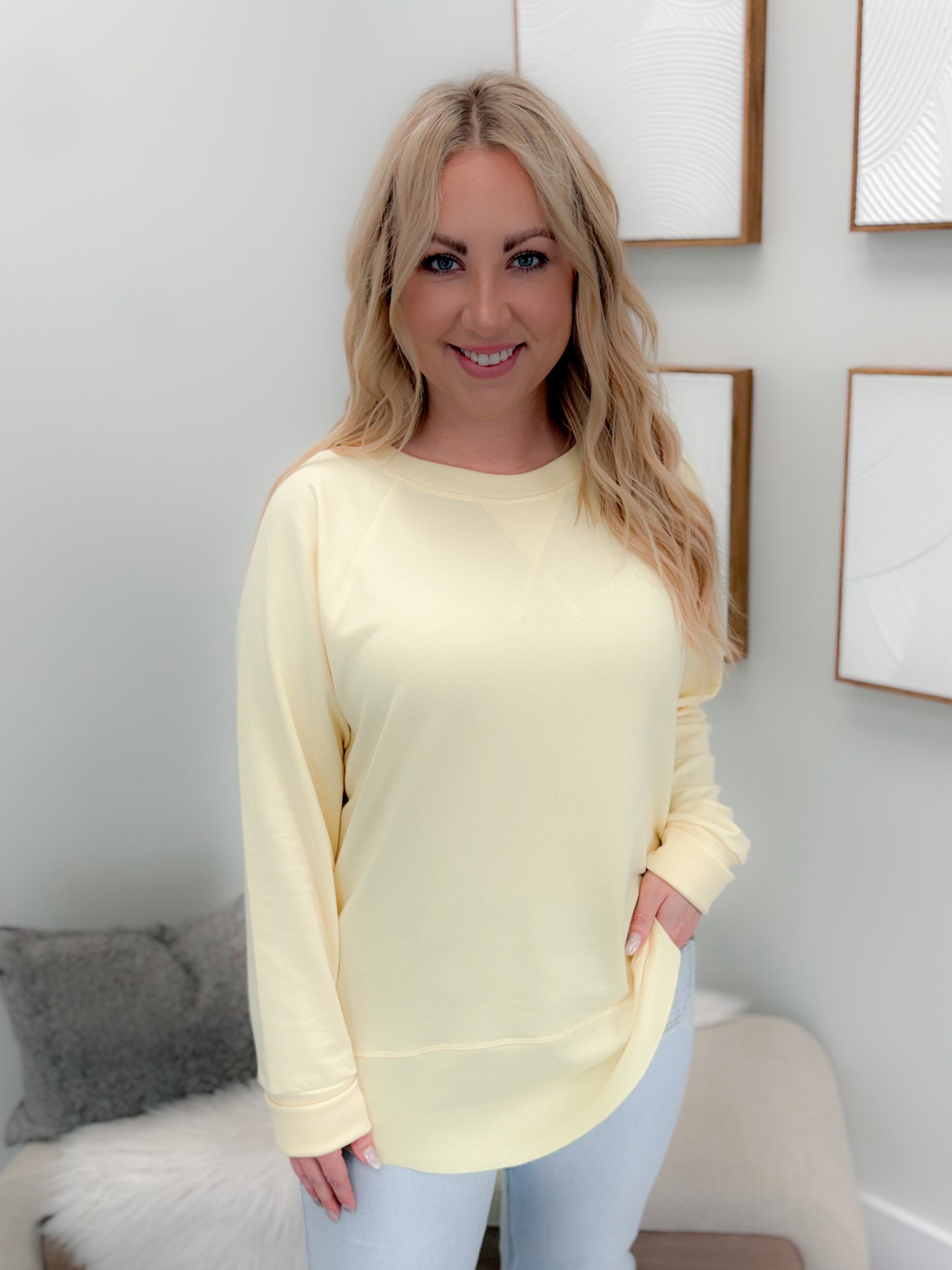 707 Long Sleeve in Lemon by Twenty Nine The Label