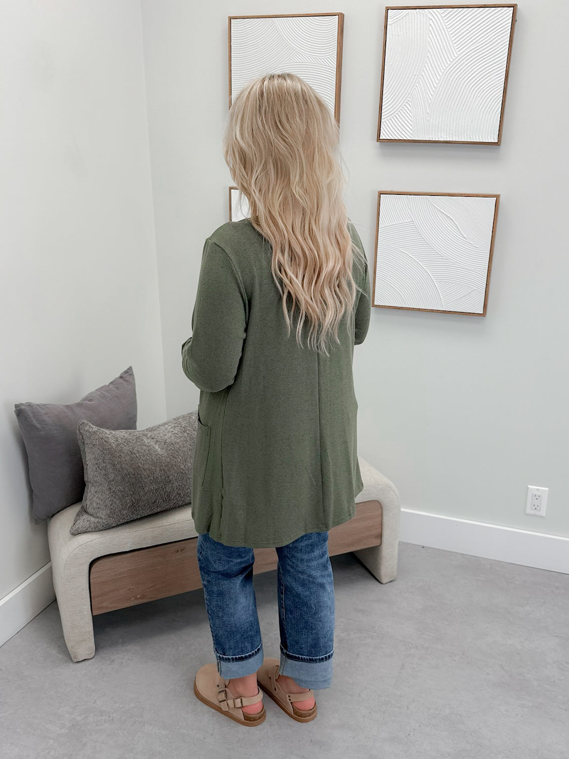 Cori Cardigan in Olive