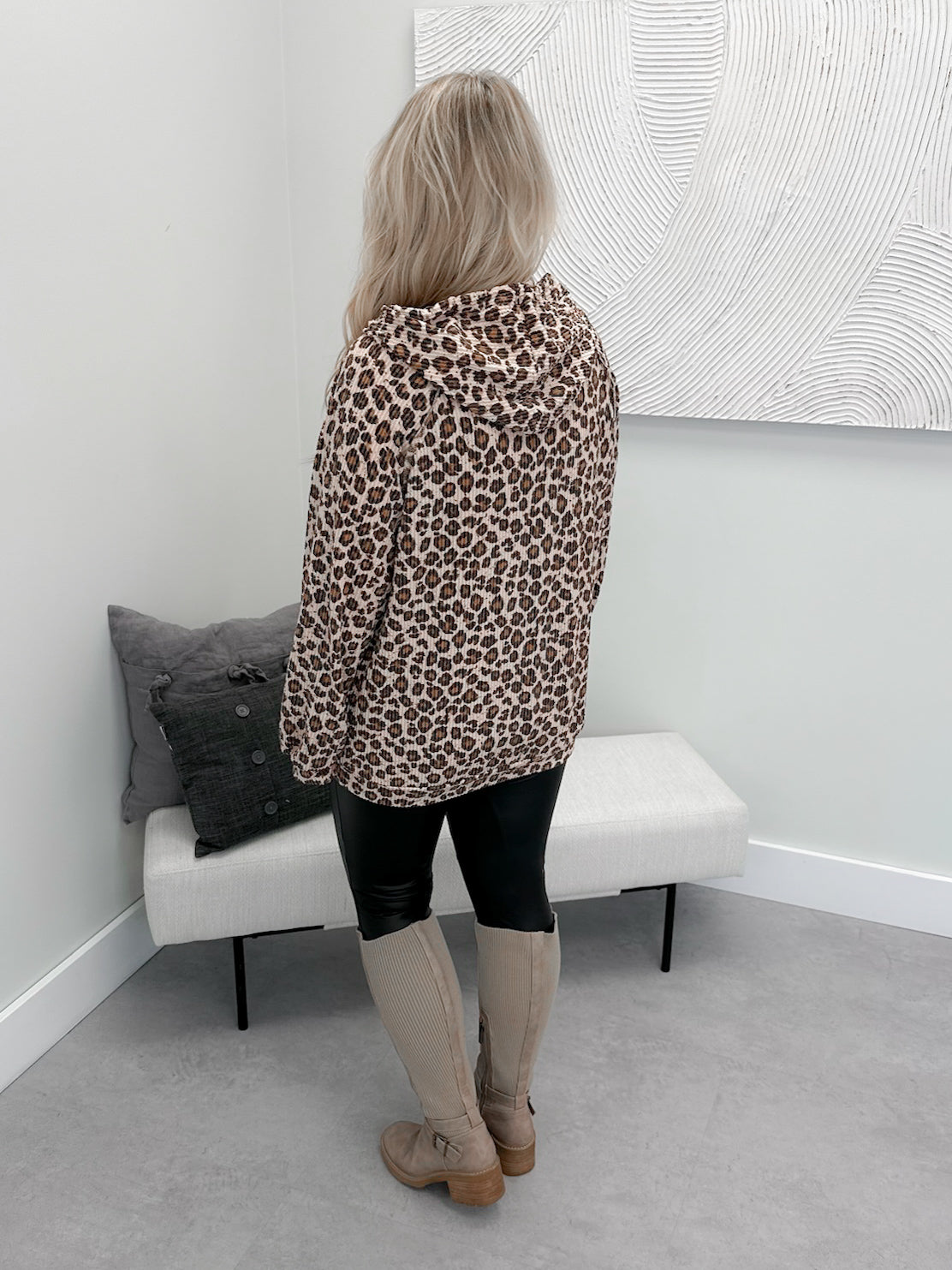 Trooper Hoodie in Leopard