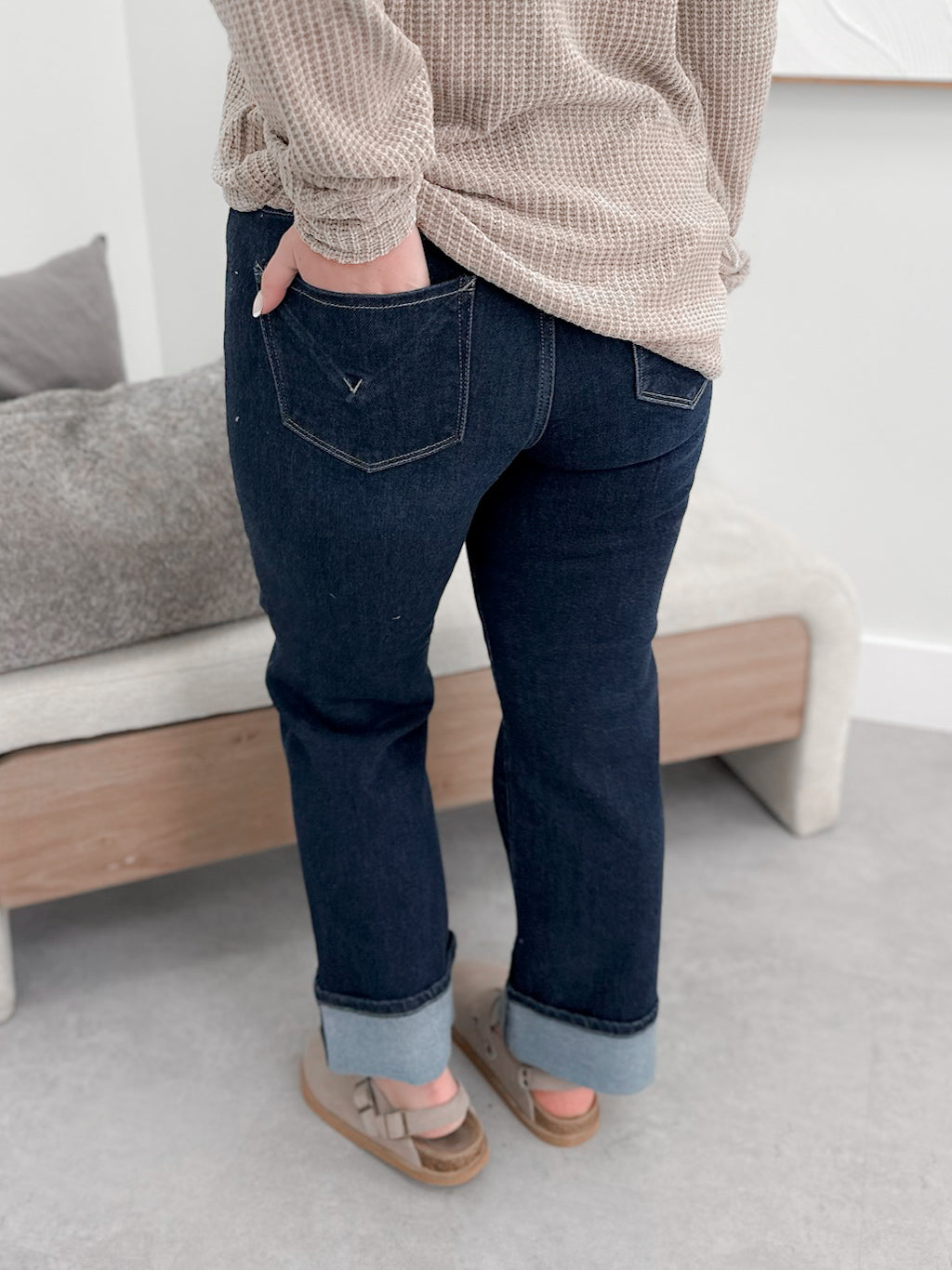Myla Tummy Control Dark Wash Jeans by Risen