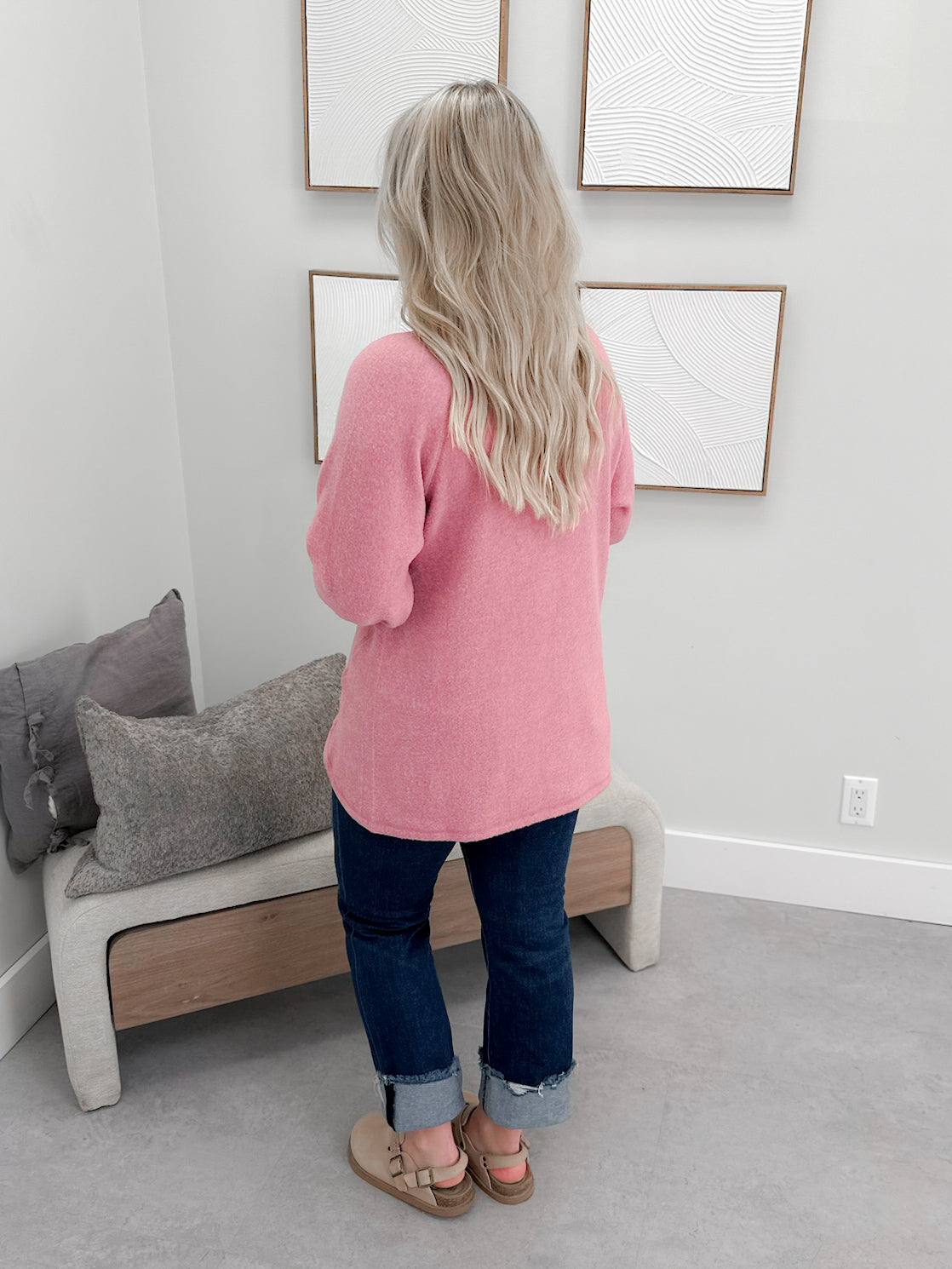 Storm Long Sleeve in Dusty Rose