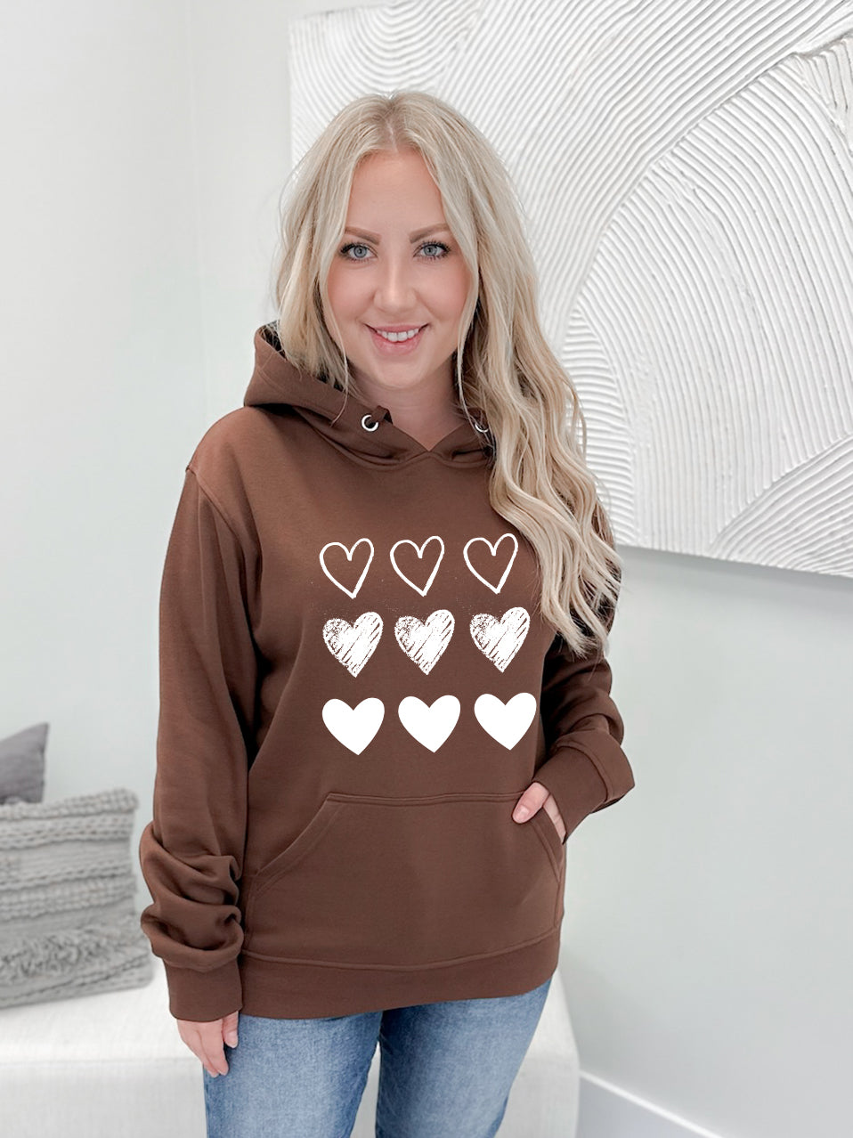 White Heart Stamps Graphix Pullover / Hoodie
