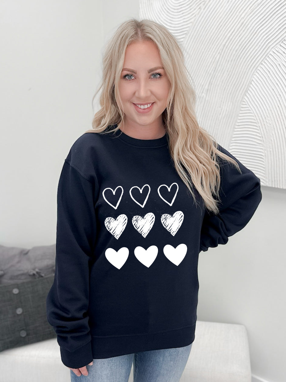 White Heart Stamps Graphix Pullover / Hoodie