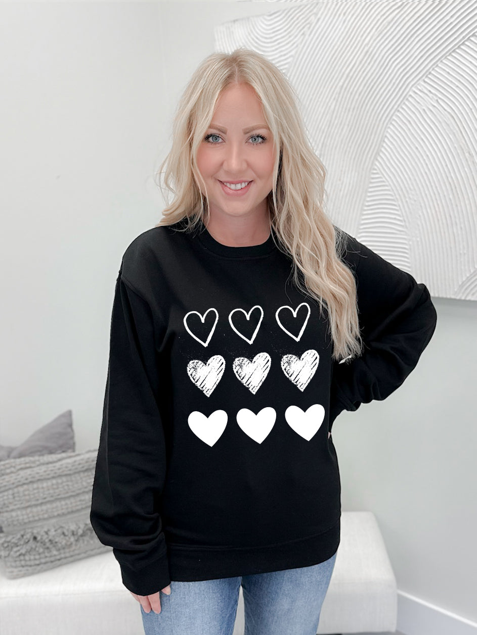 White Heart Stamps Graphix Pullover / Hoodie