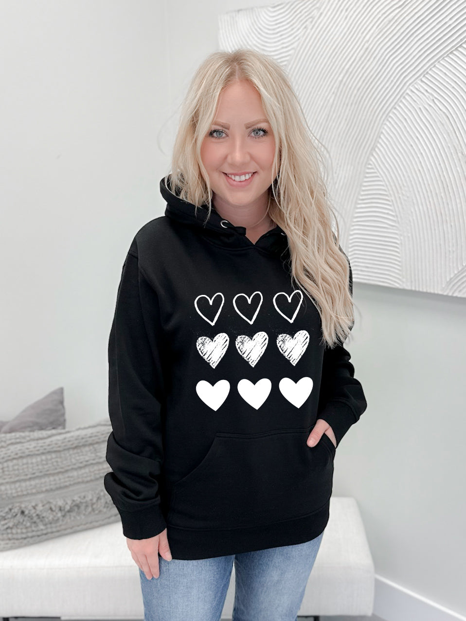 White Heart Stamps Graphix Pullover / Hoodie